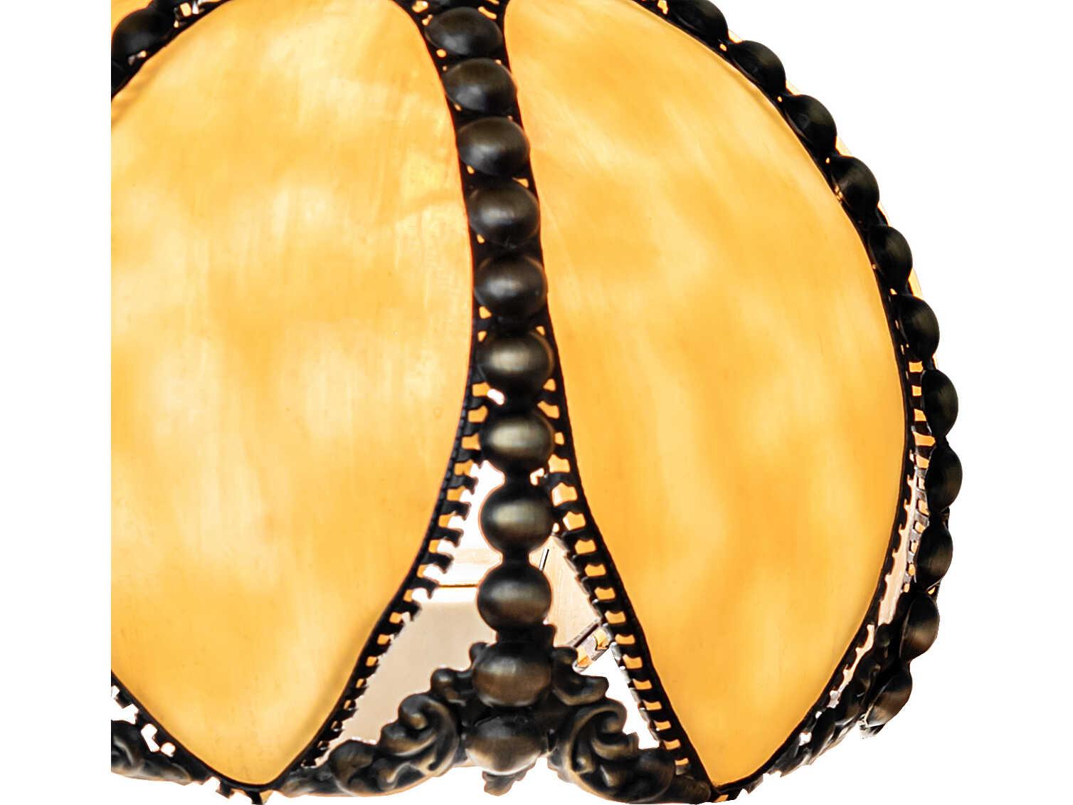 Meyda Petal Bud Beige Art Glass