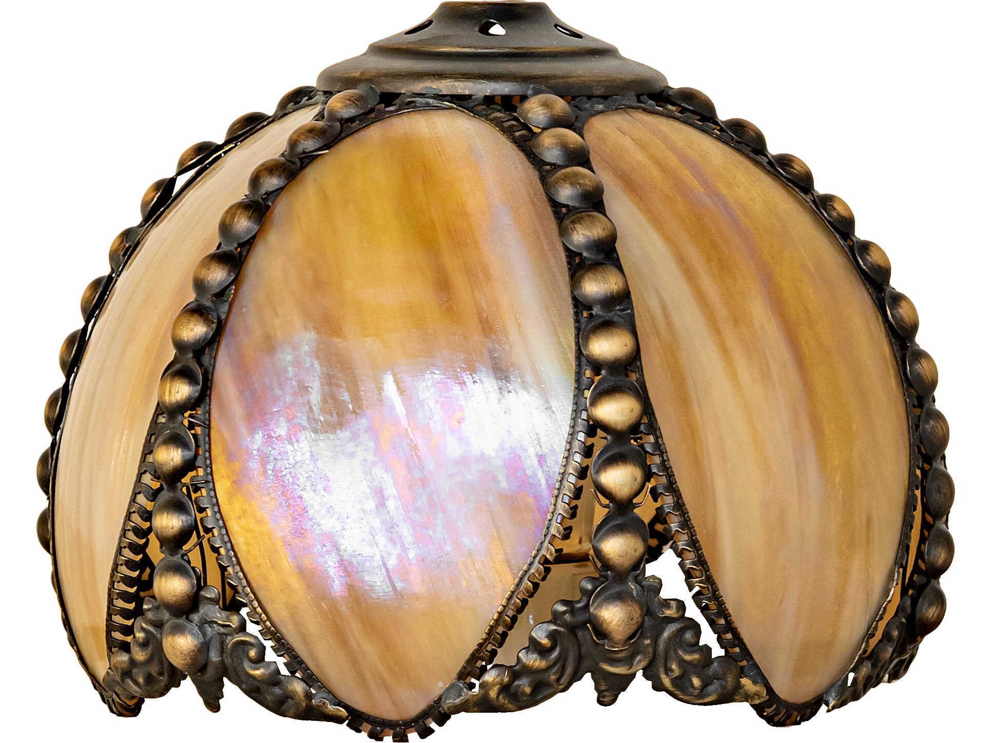 Meyda Petal Bud Beige Iridescent Glass