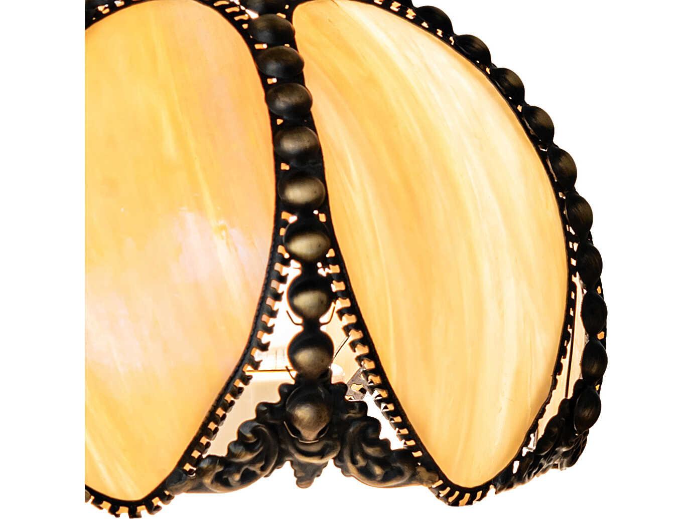 Meyda Petal Bud Beige Iridescent Glass