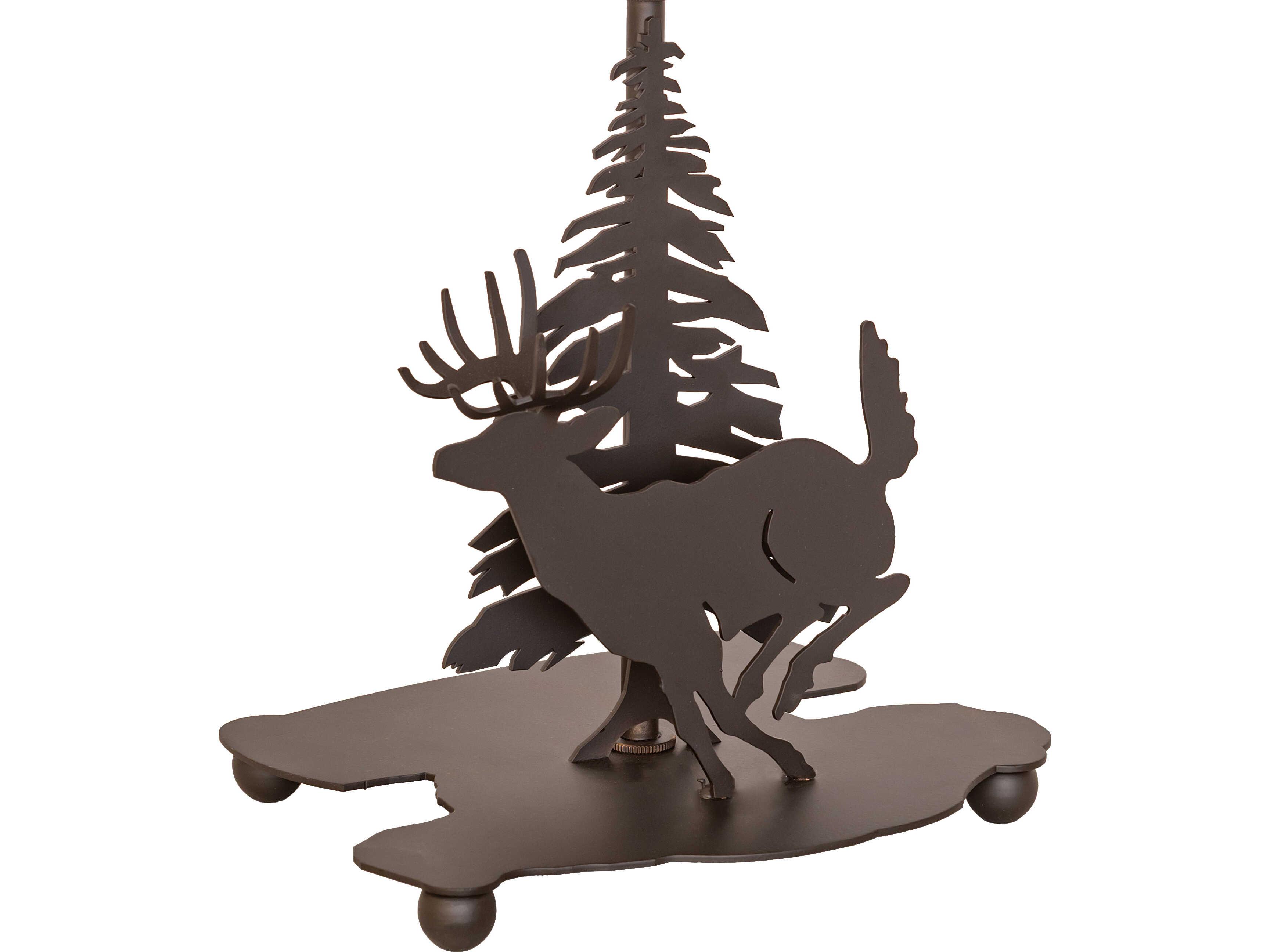 Meyda Lone Deer Oil Rubbed Bronze 1-Light Table Lamp