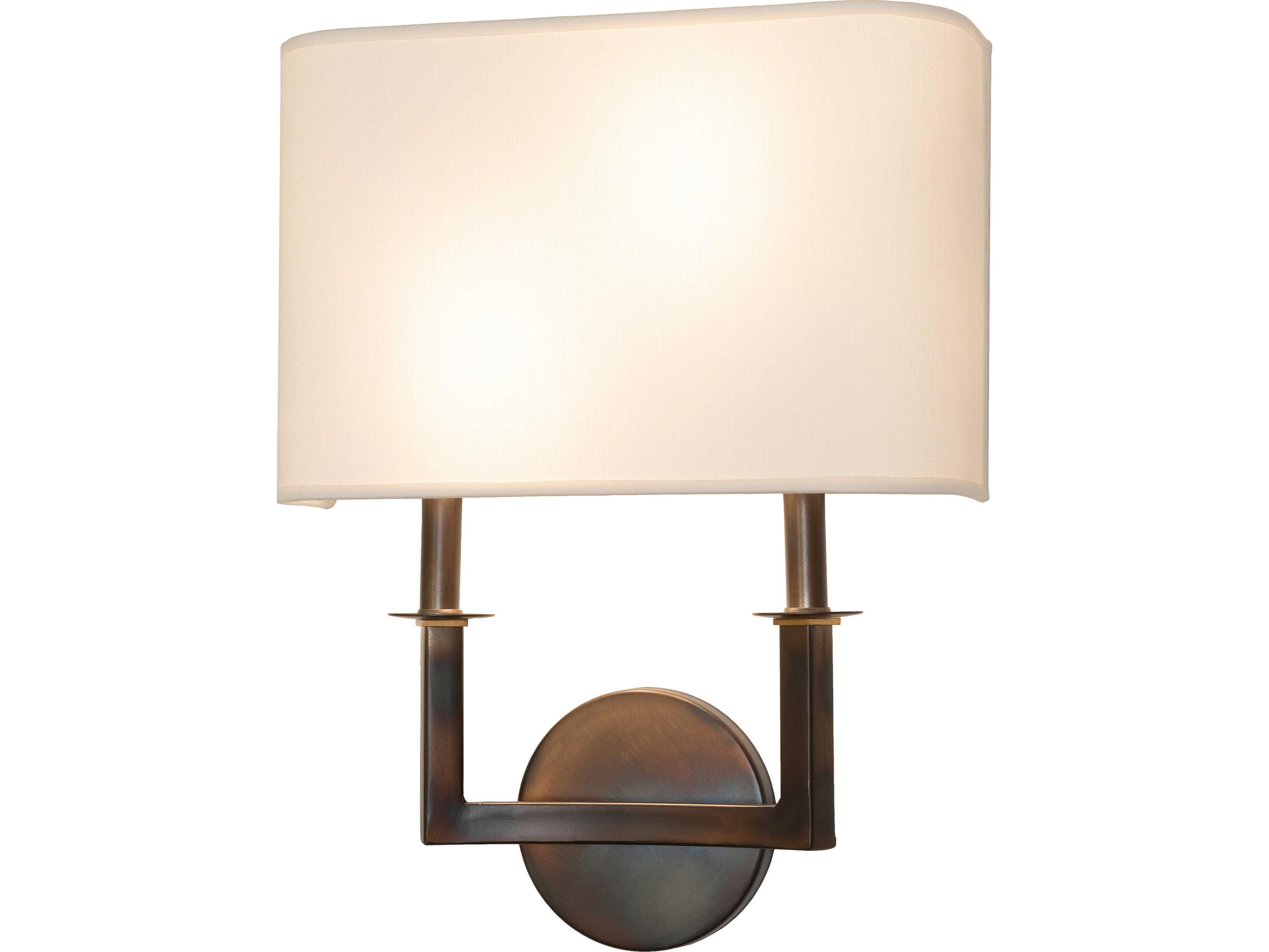 Meyda Lys 2-Light Eggshell Textrene Copper Wall Sconce