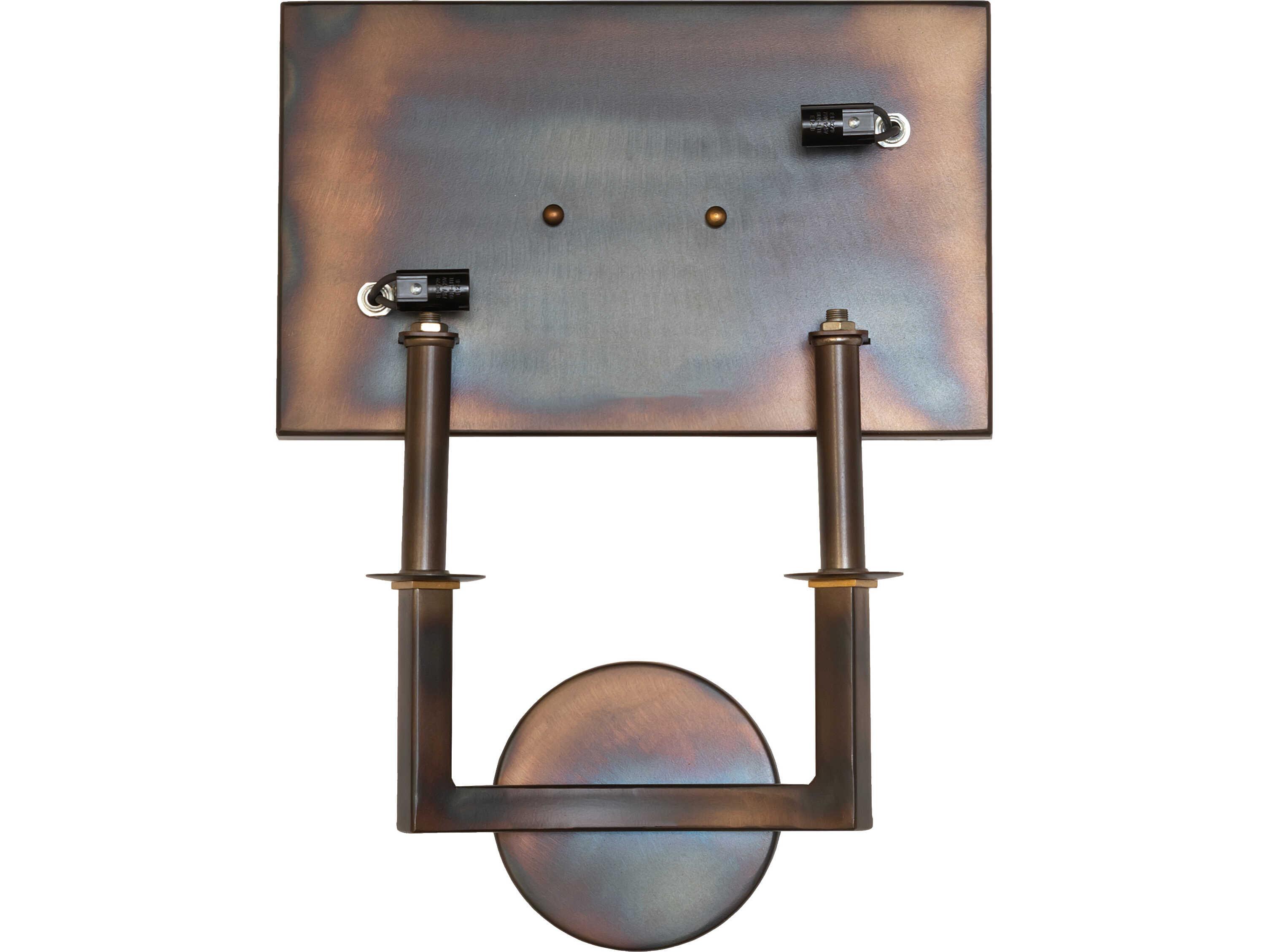Meyda Lys 2-Light Eggshell Textrene Copper Wall Sconce