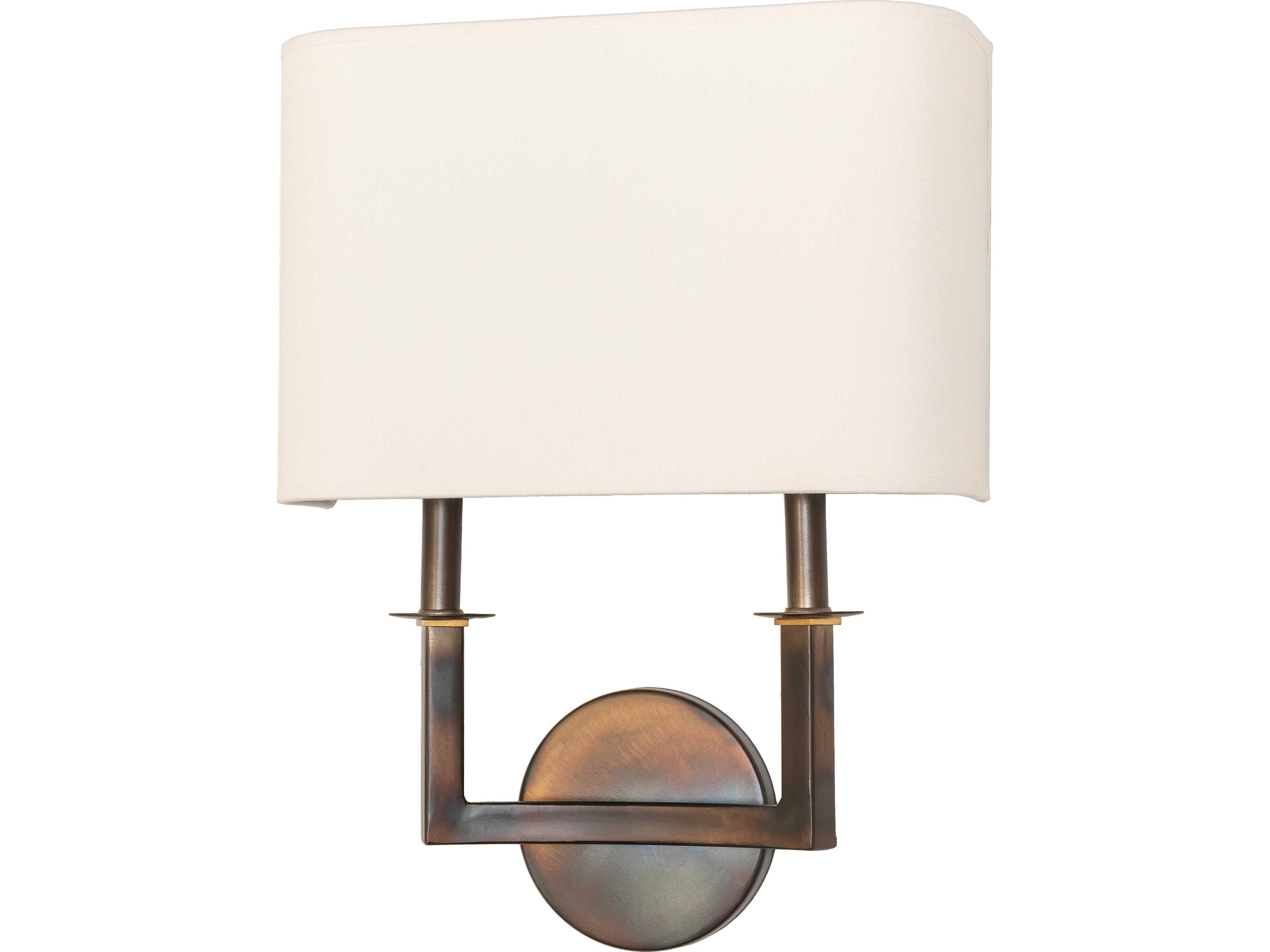 Meyda Lys 2-Light Eggshell Textrene Copper Wall Sconce