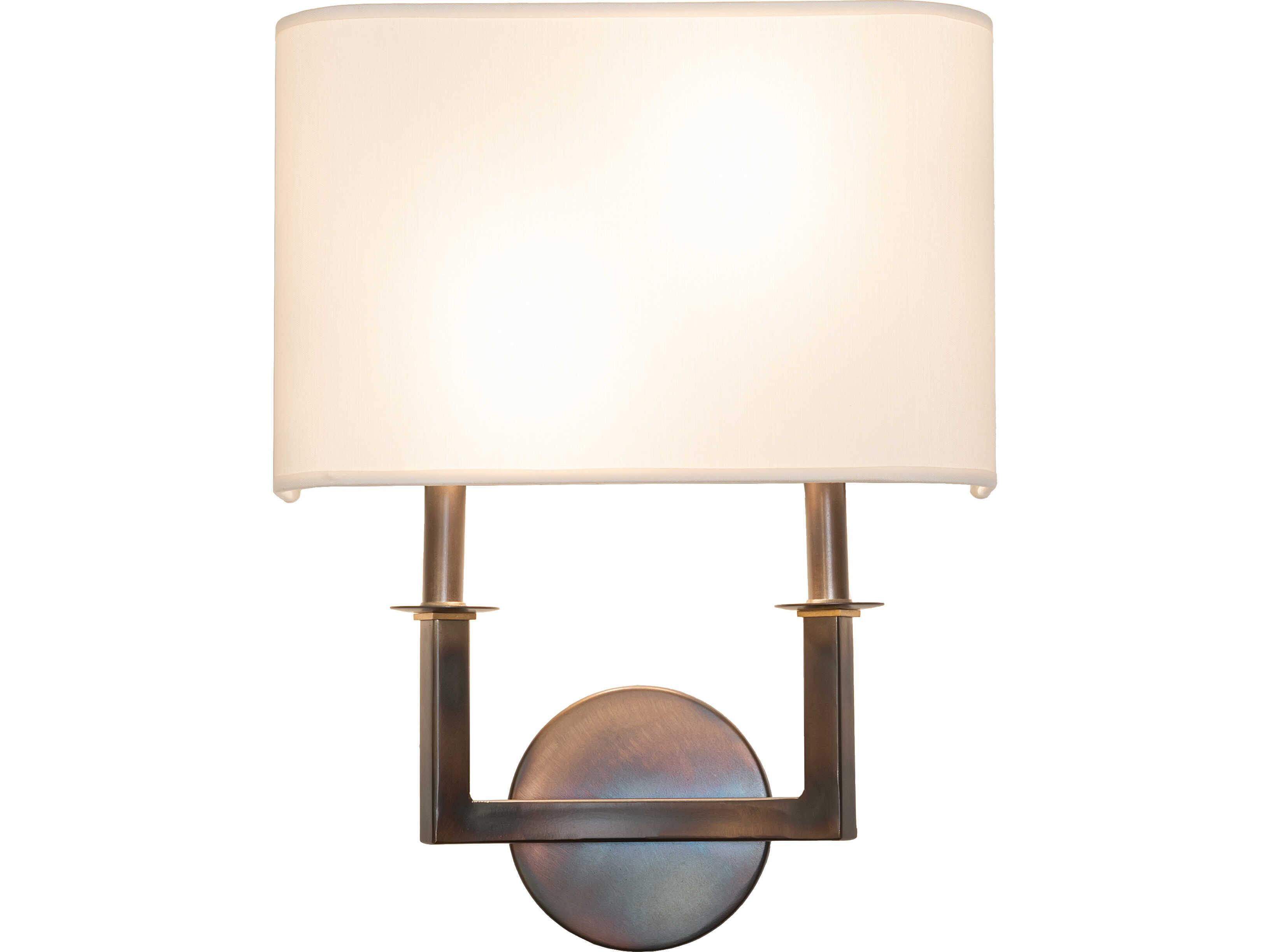 Meyda Lys 2-Light Eggshell Textrene Copper Wall Sconce
