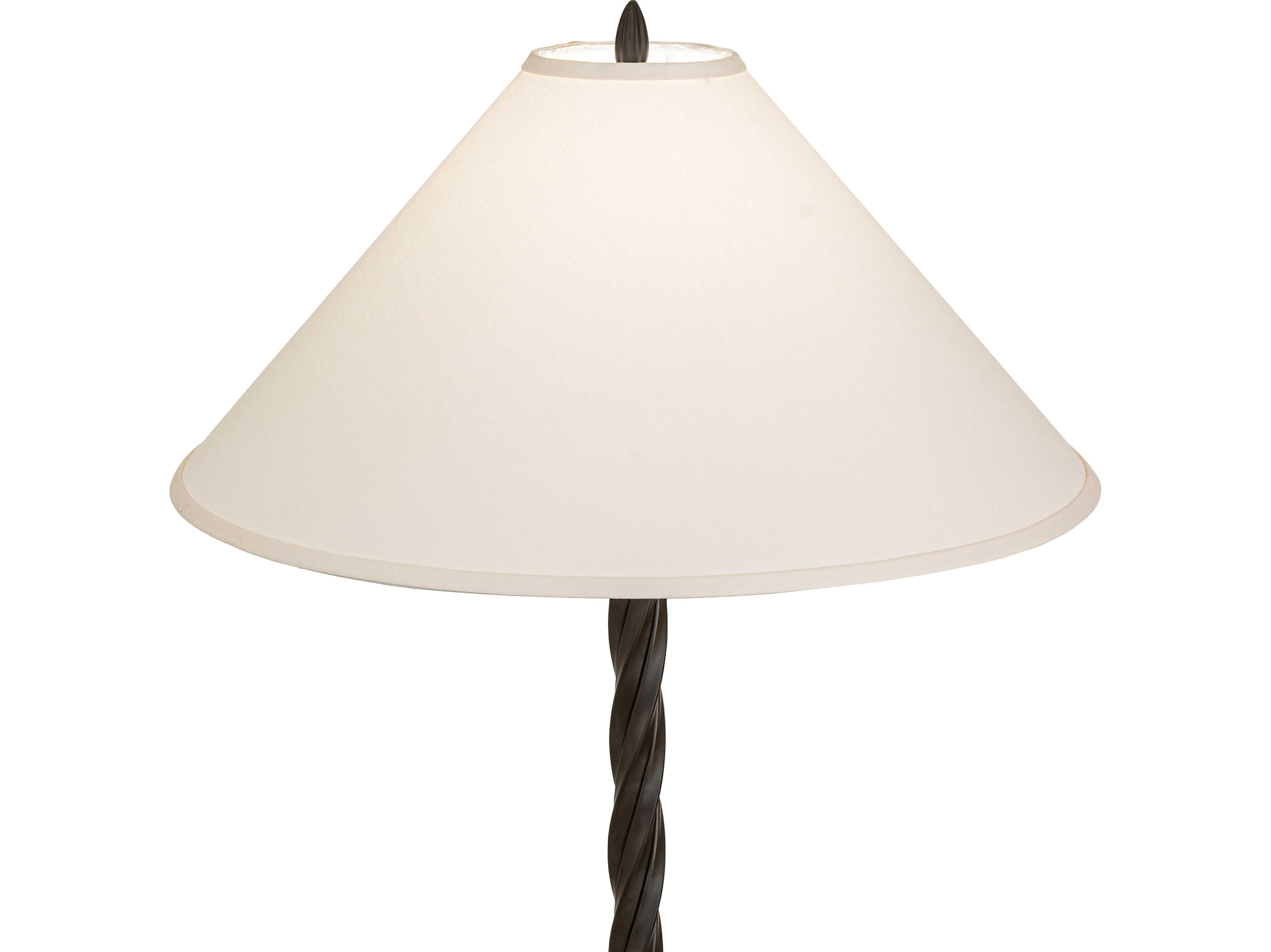 Meyda Achse Eggshell Textrene Bronze Traditional Floor Lamp