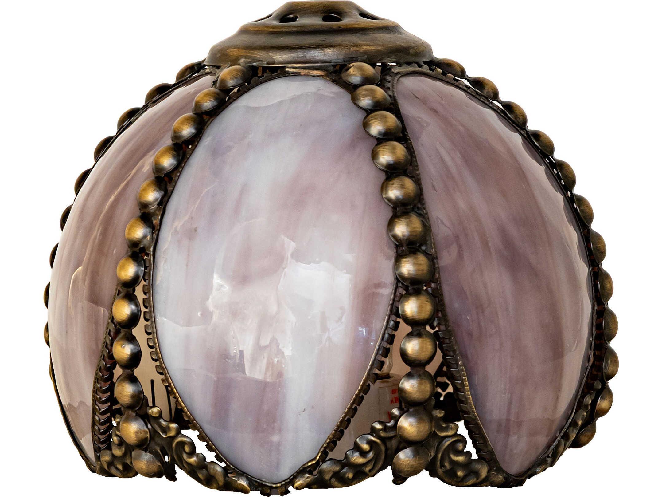 Meyda Petal Bud Lilac Art Glass