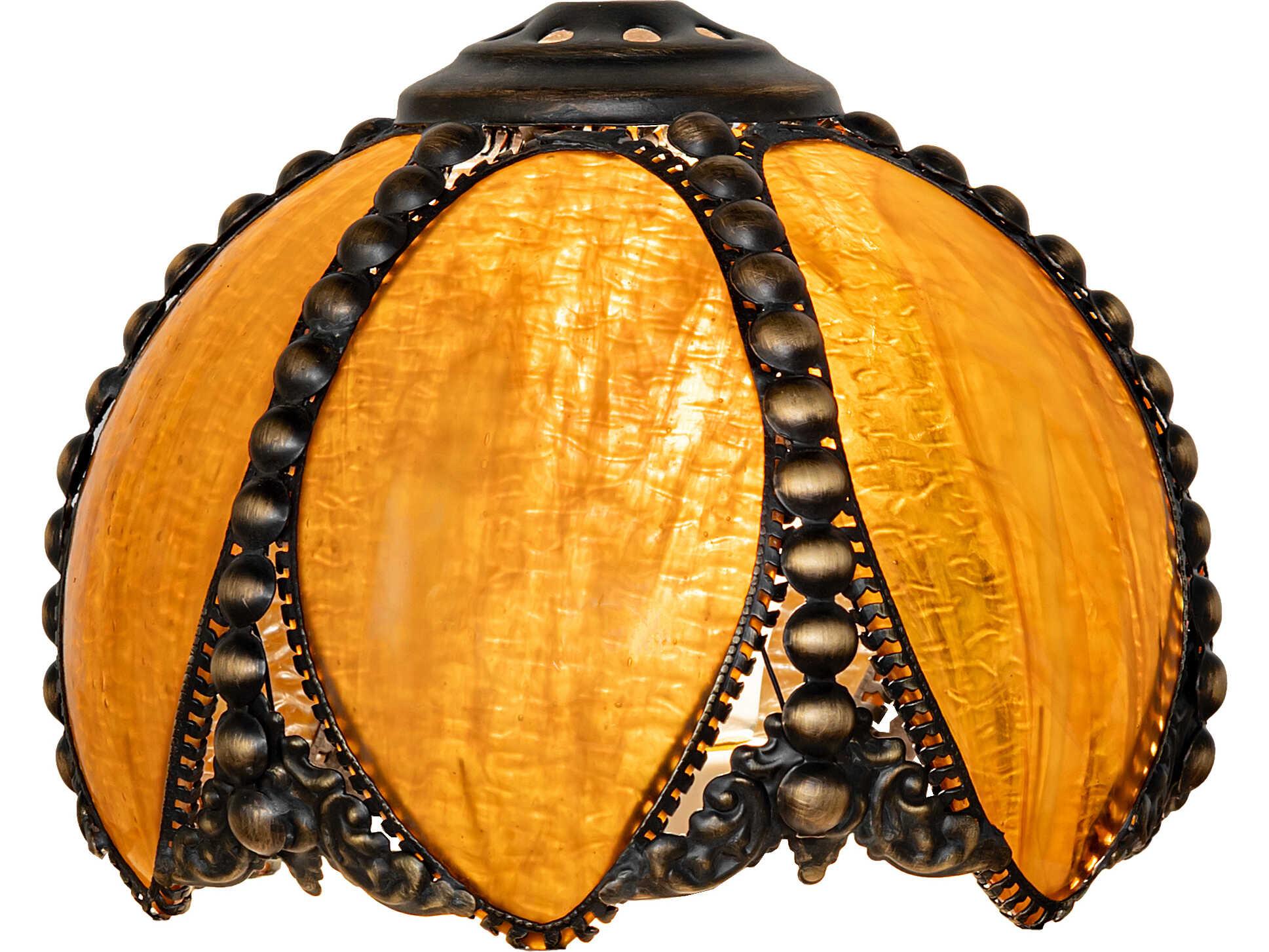 Meyda Petal Bud Honey Granite Glass