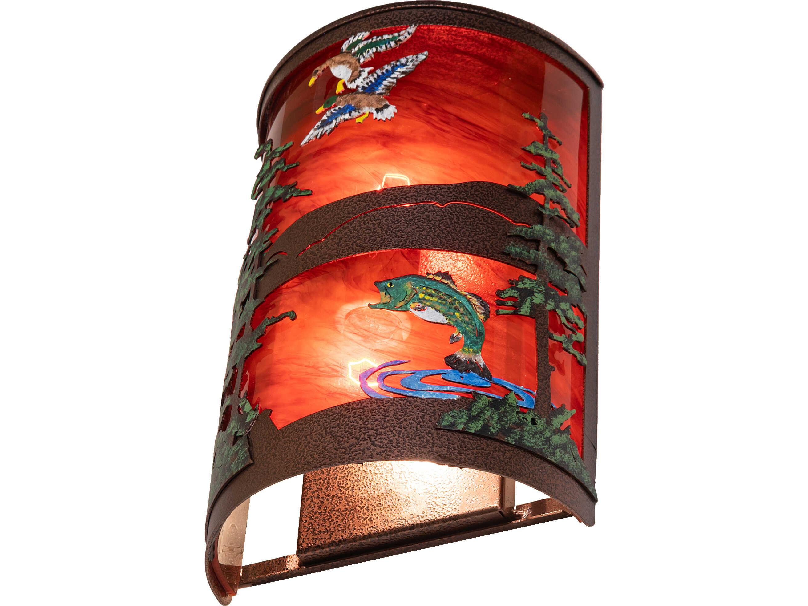 Meyda Bass & Mallard 2-Light Outdoor Wall Light