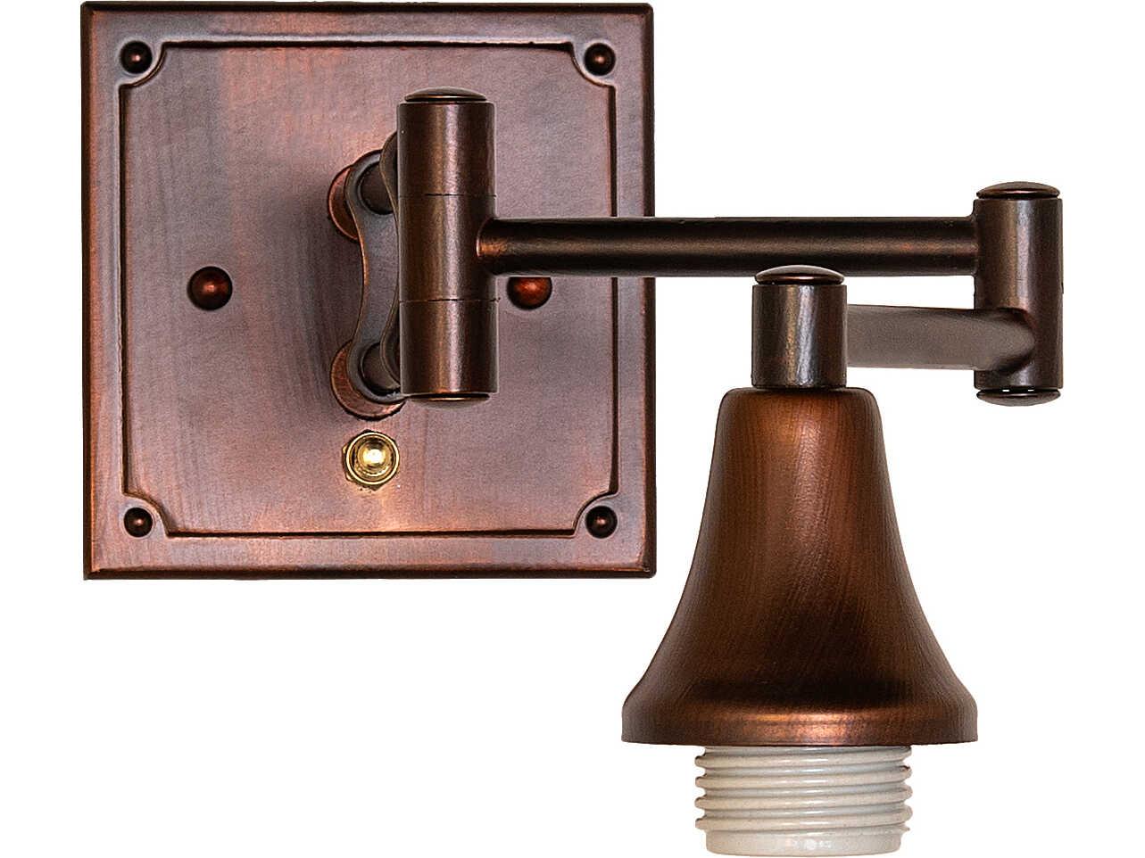 Meyda Prairie Dragonfly 1-Light Bronze Traditional Swing Wall Sconce