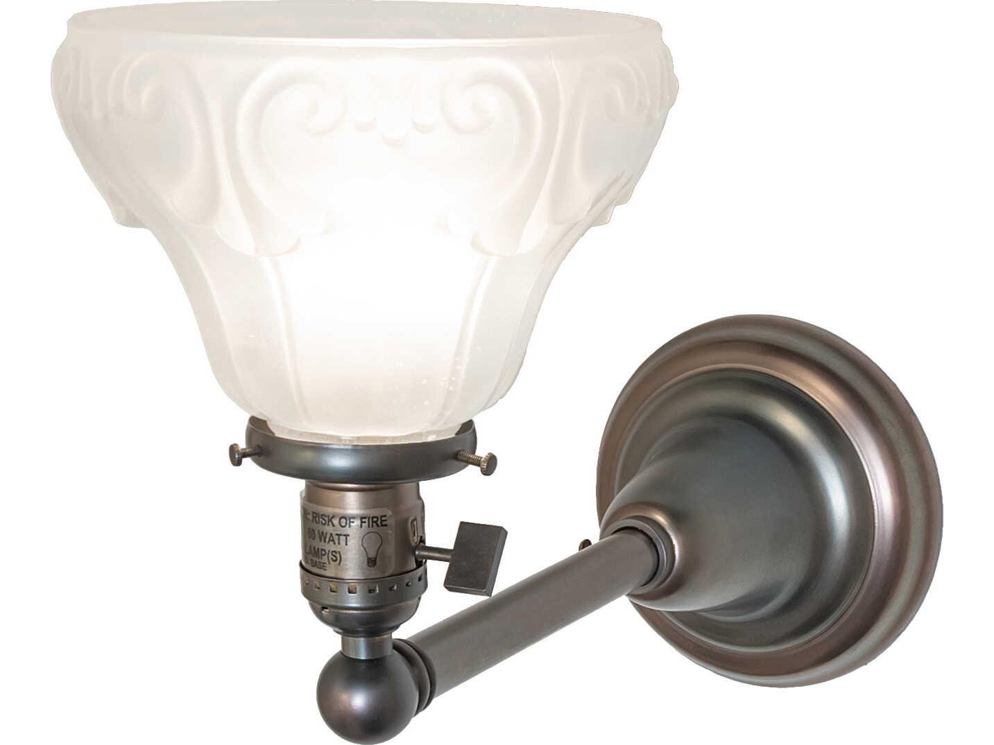 Meyda Revival 1-Light Bronze Traditional Wall Sconce