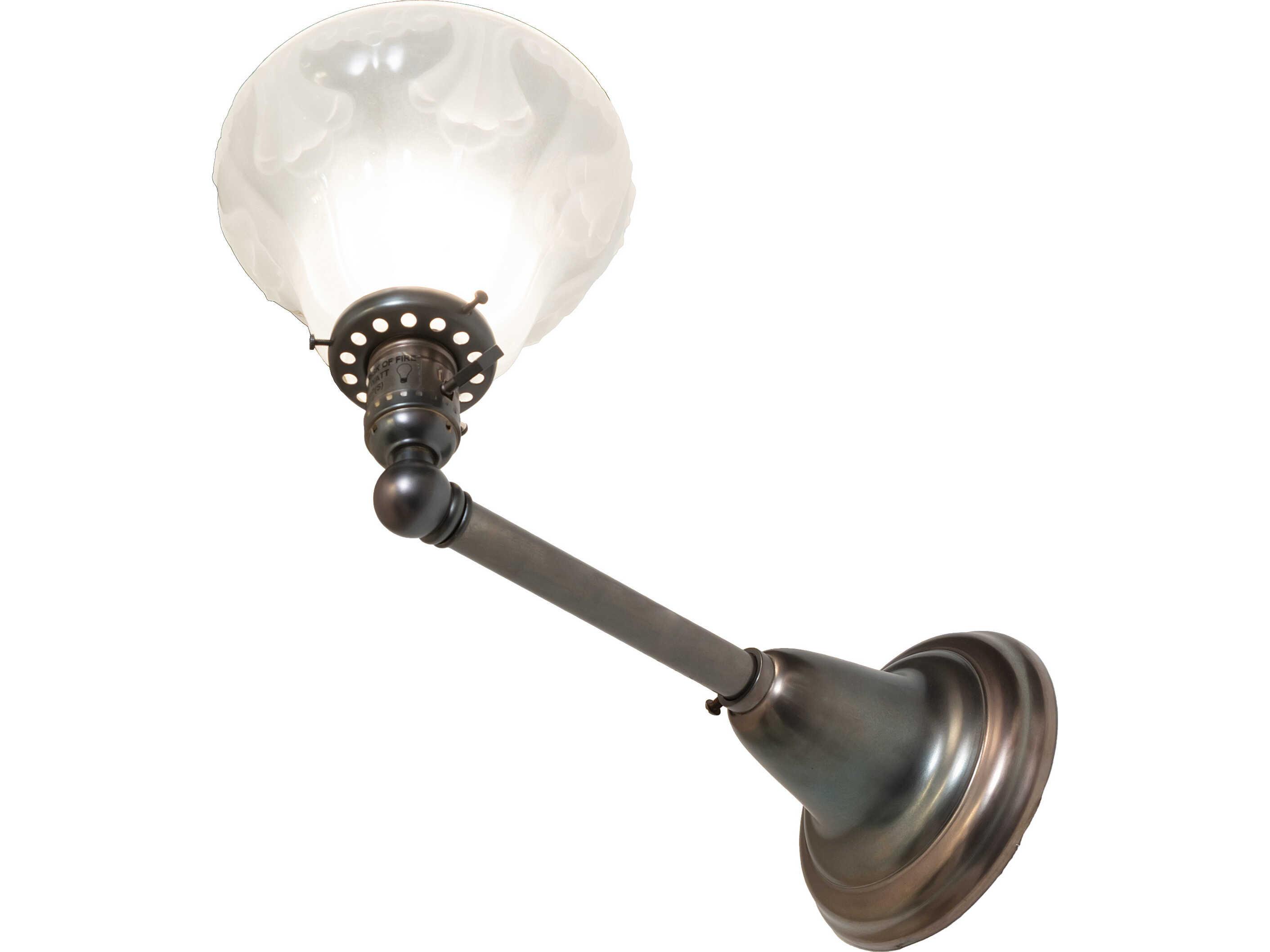 Meyda Revival 1-Light Bronze Traditional Wall Sconce