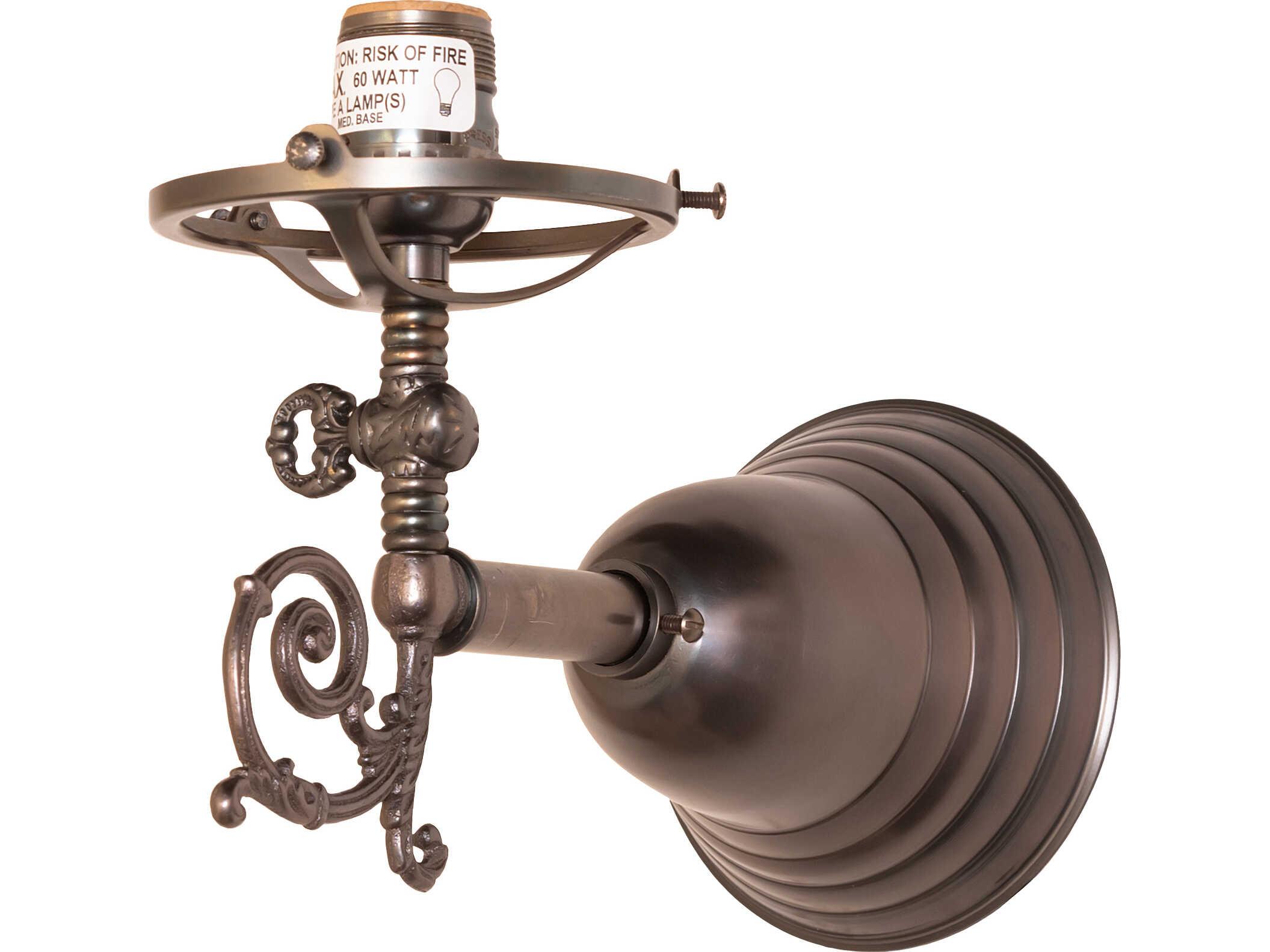 Meyda Revival 1-Light Bronze Traditional Wall Sconce