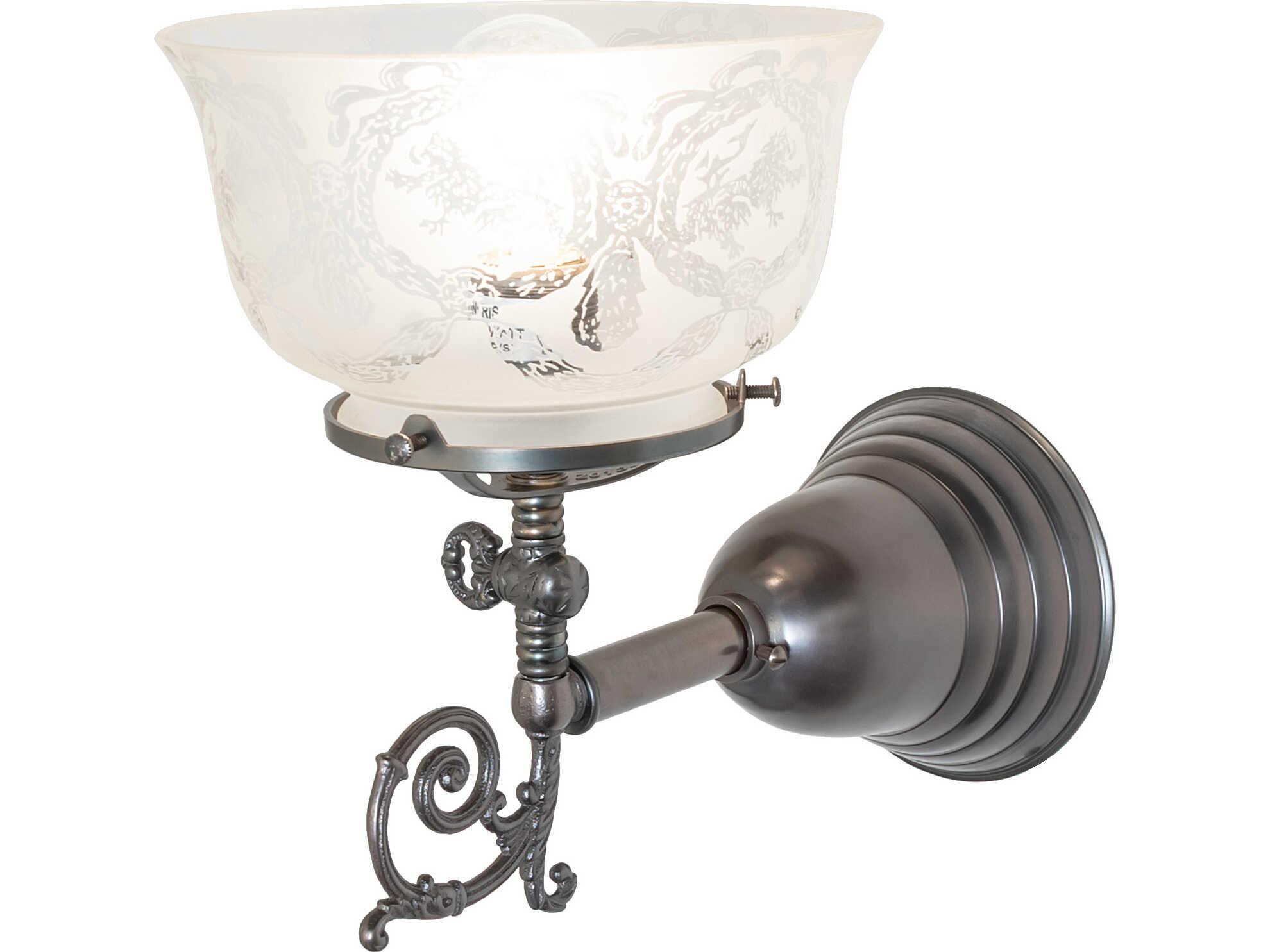 Meyda Revival 1-Light Bronze Traditional Wall Sconce