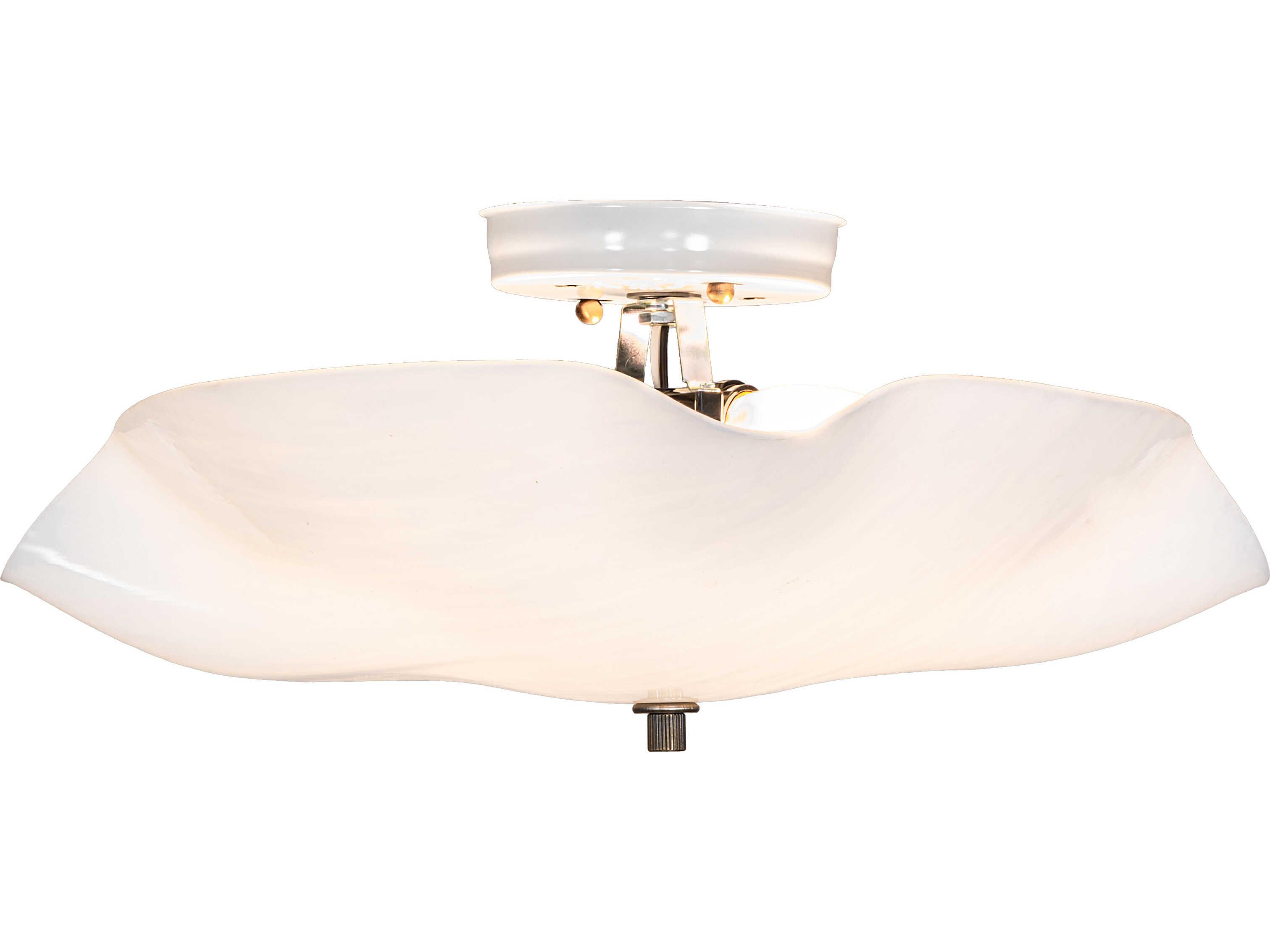Meyda Atelier 3-Light White Flush Mount