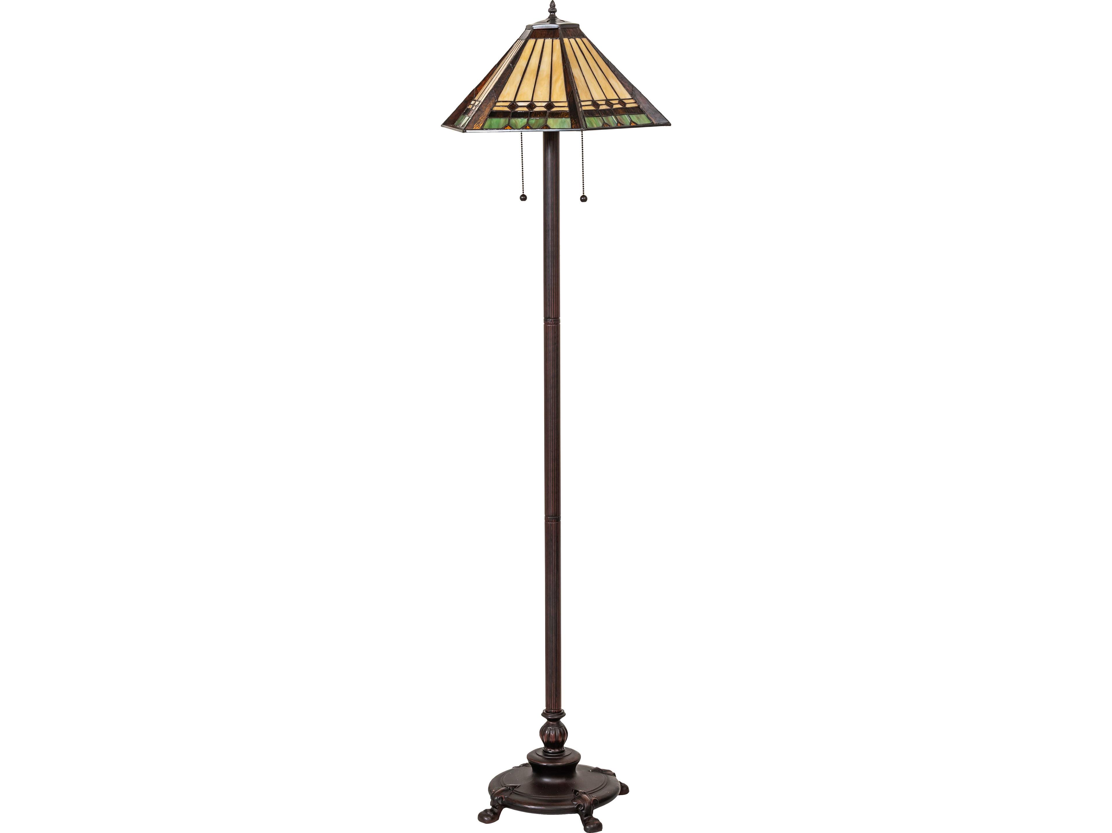 Meyda Albuquerque Orange Traditional Floor Lamp