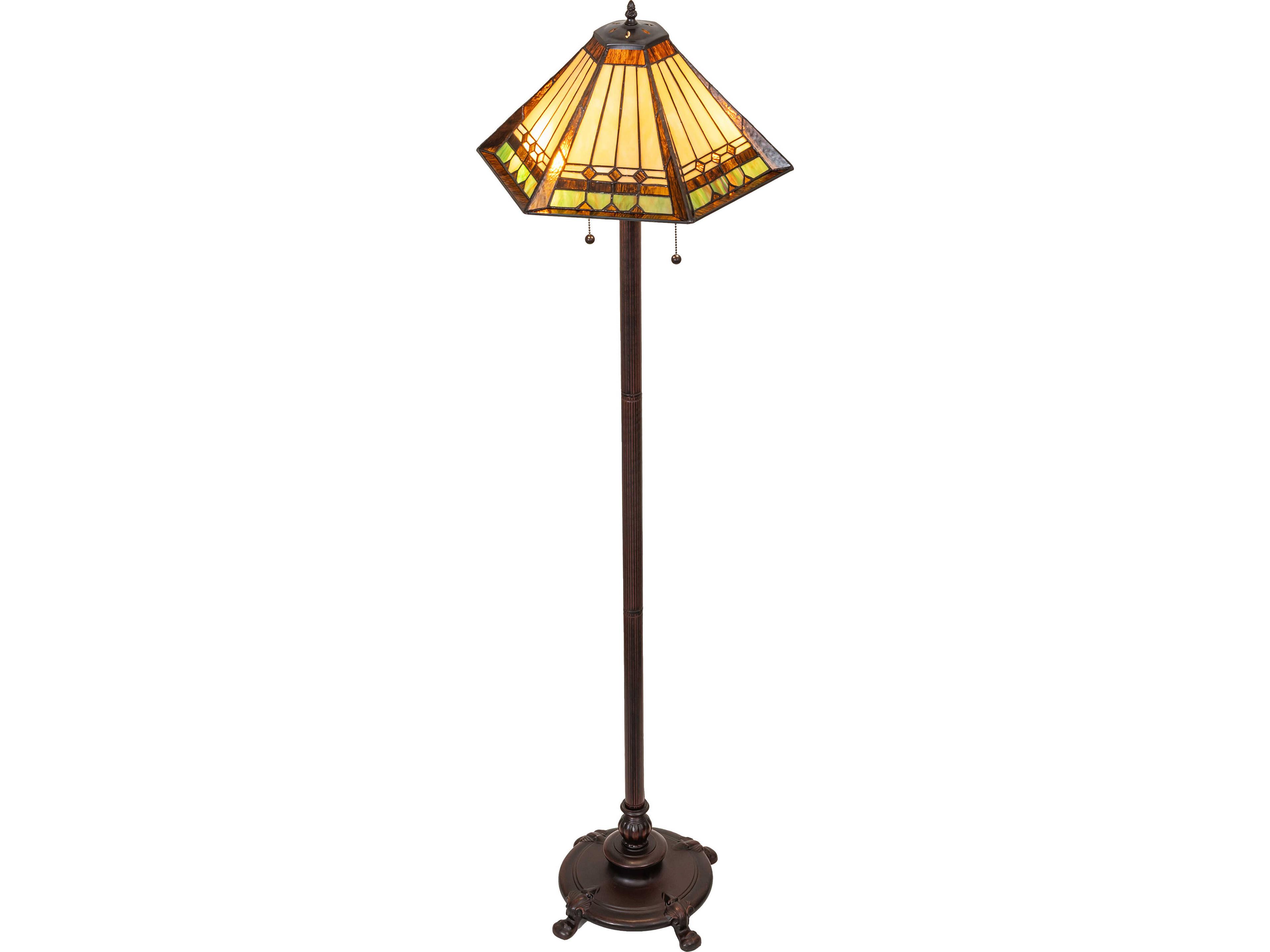 Meyda Albuquerque Orange Traditional Floor Lamp