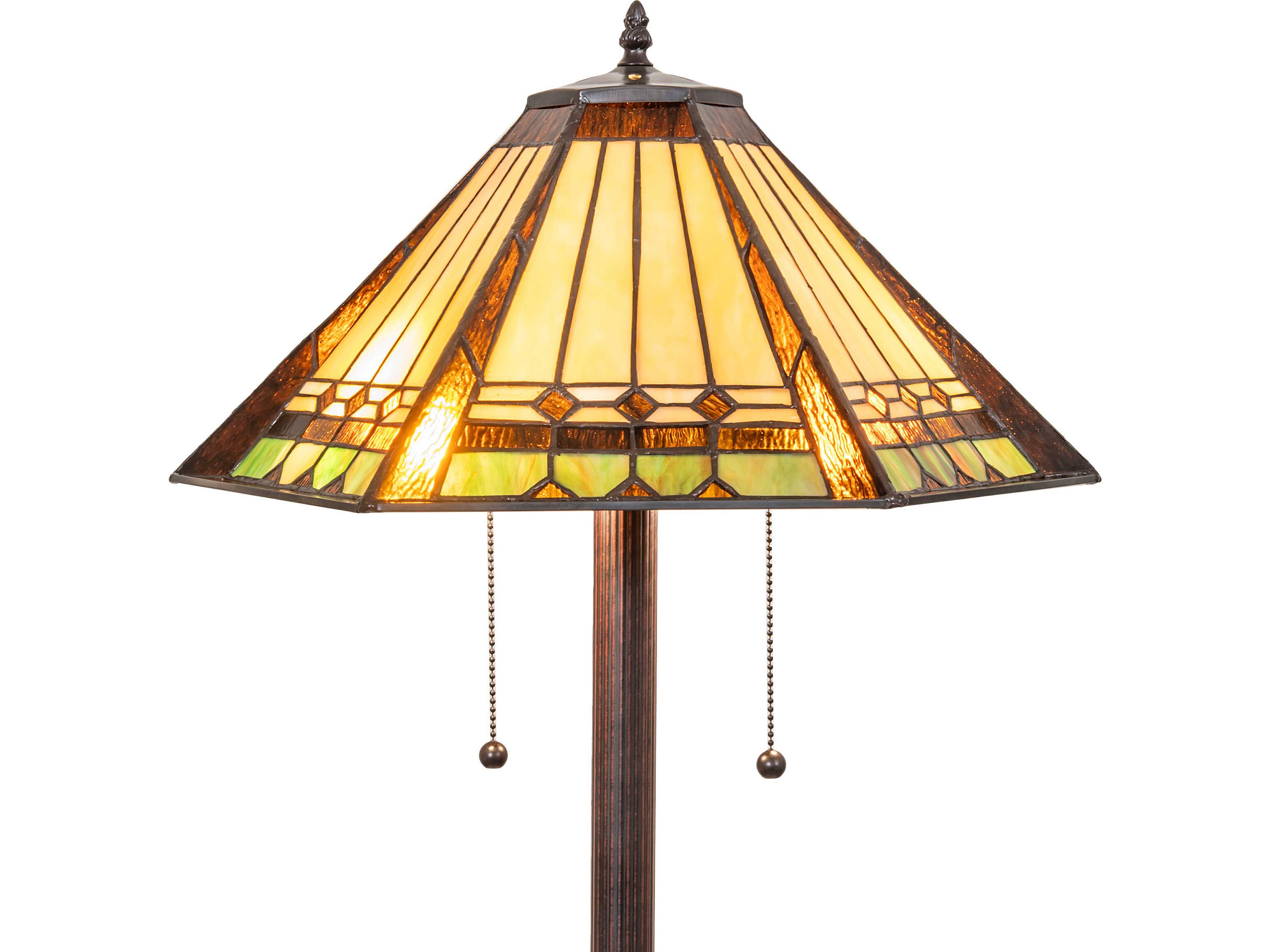Meyda Albuquerque Orange Traditional Floor Lamp