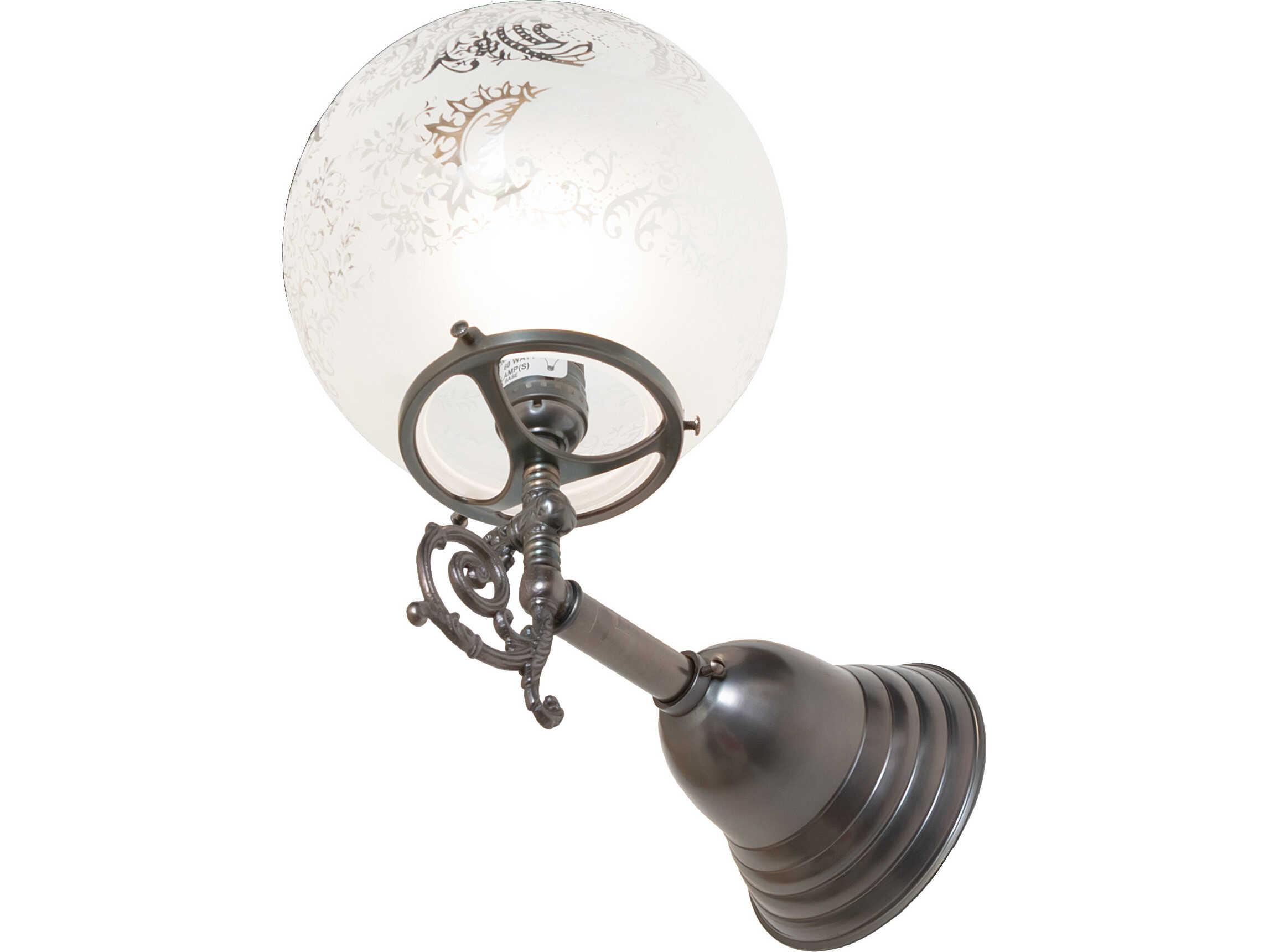 Meyda Revival 1-Light Bronze Traditional Wall Sconce