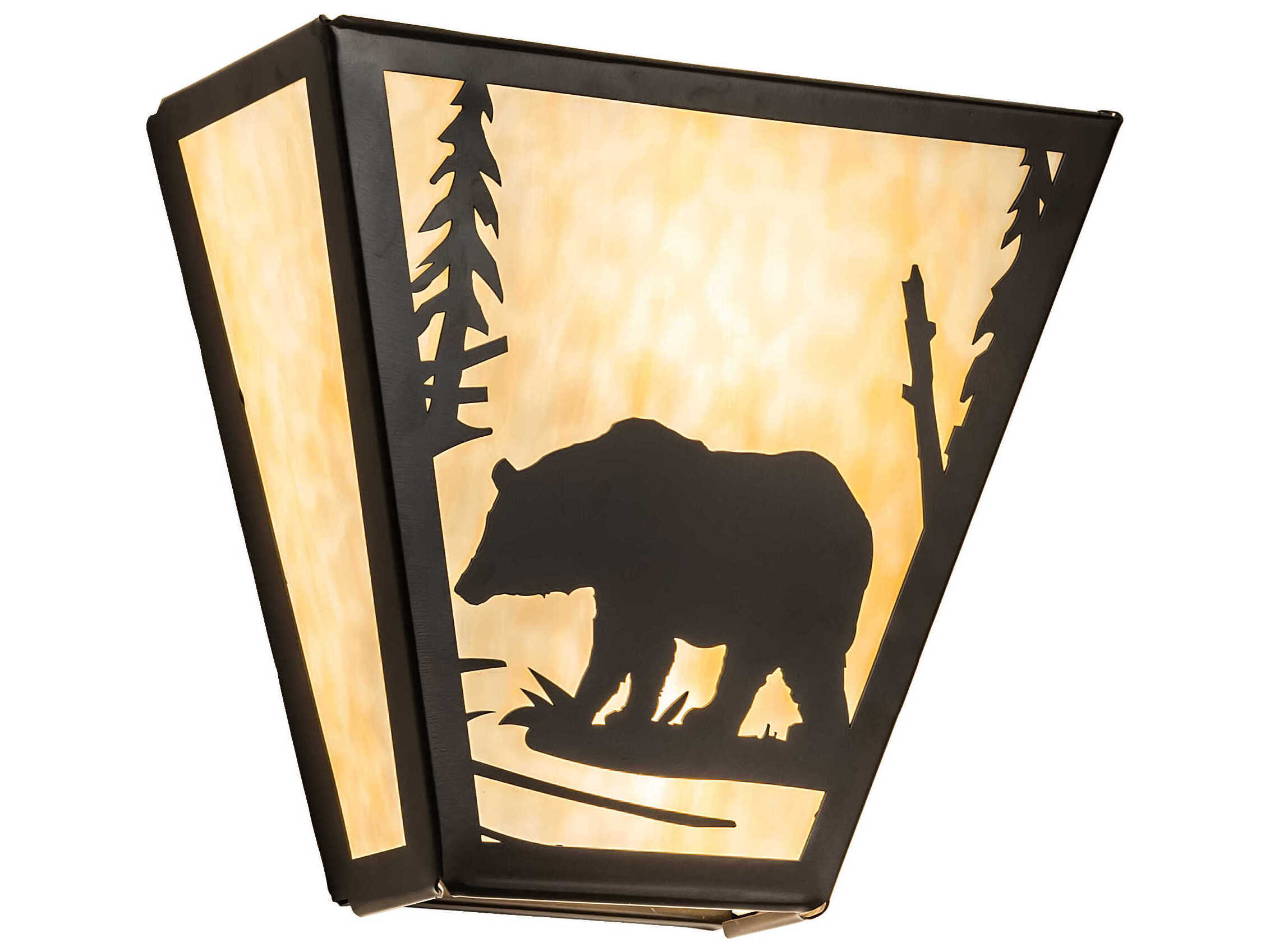 Meyda Bear Creek 2-Light Timeless Bronze Wall Sconce