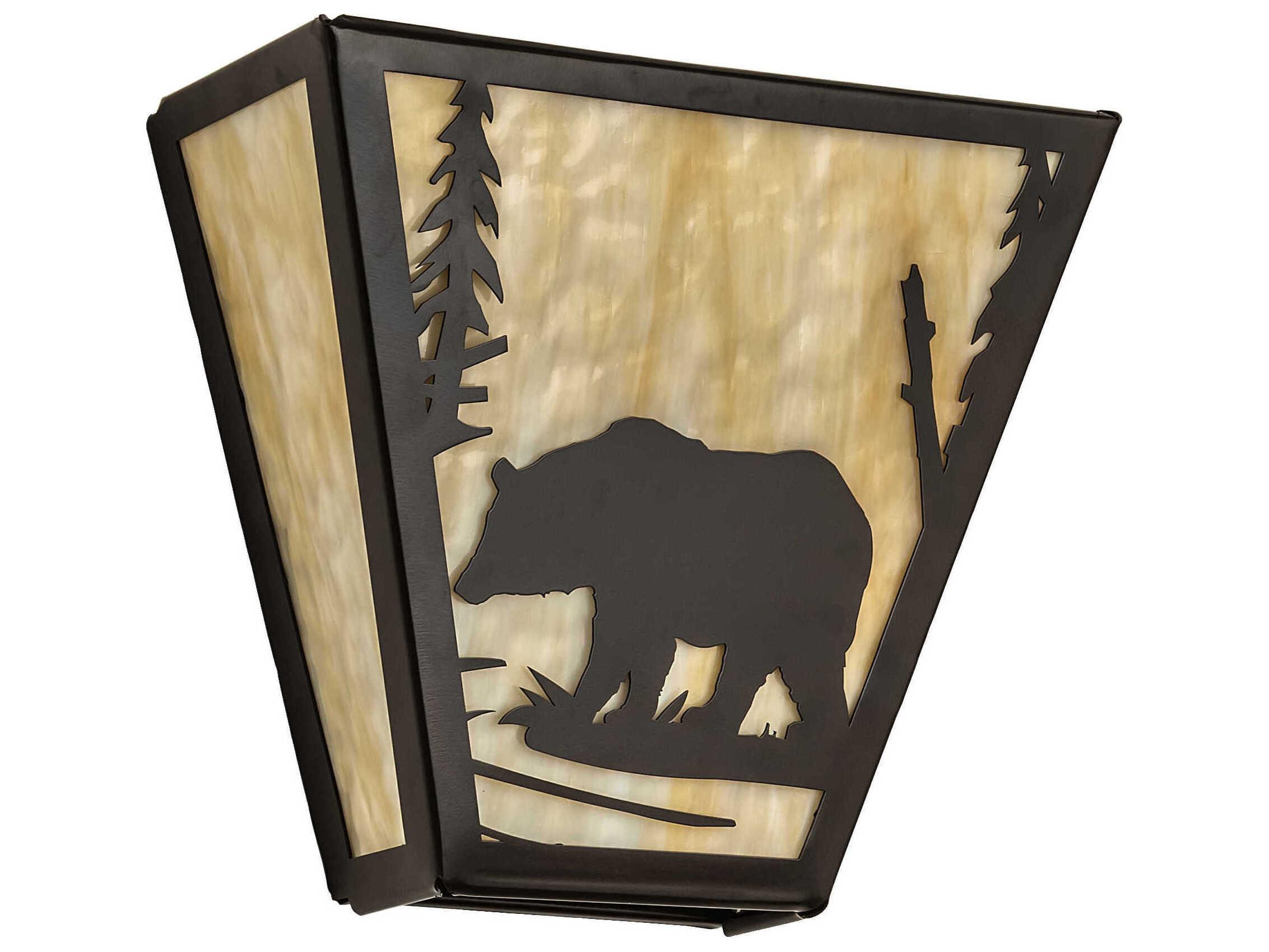 Meyda Bear Creek 2-Light Timeless Bronze Wall Sconce