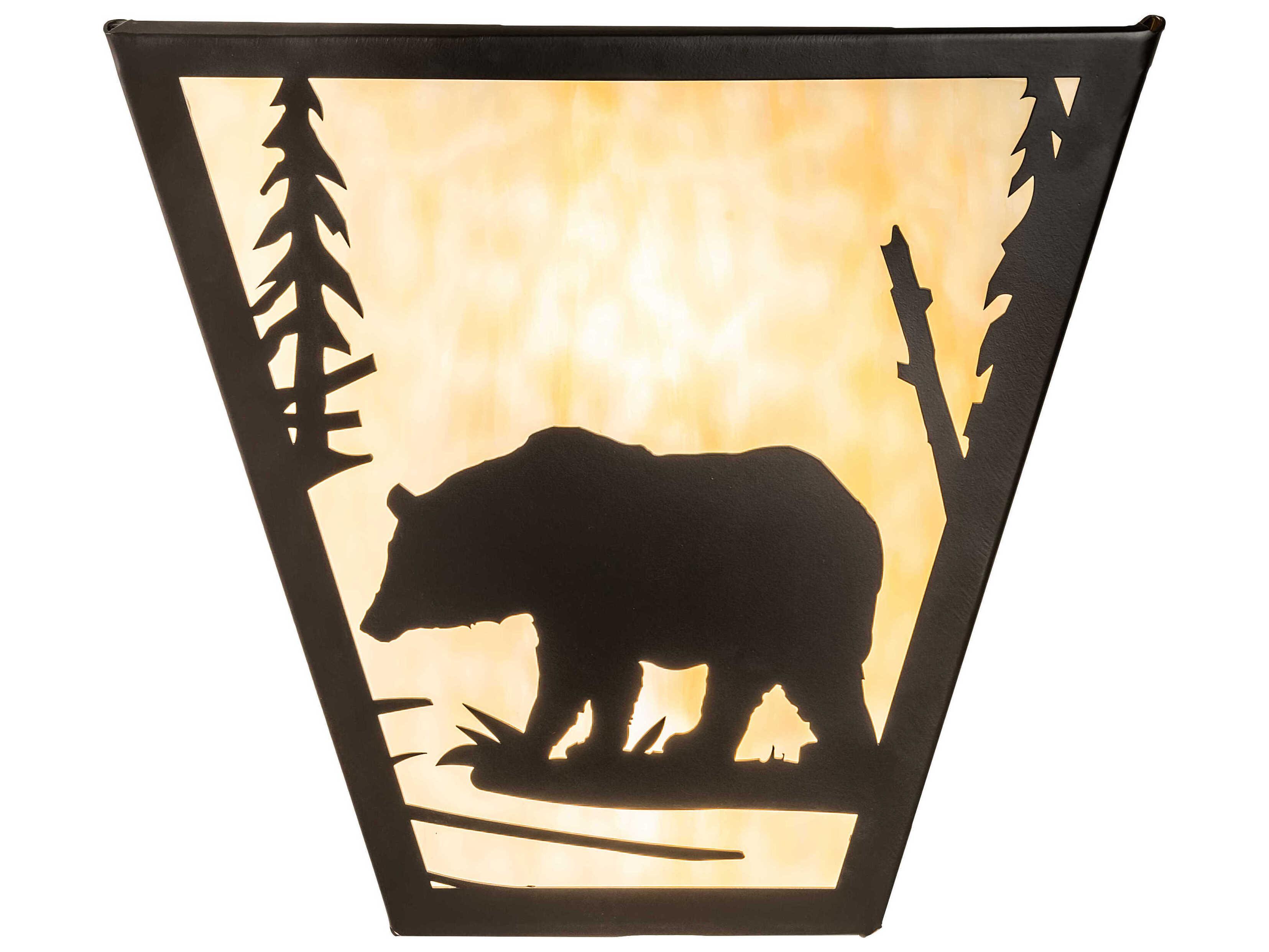 Meyda Bear Creek 2-Light Timeless Bronze Wall Sconce