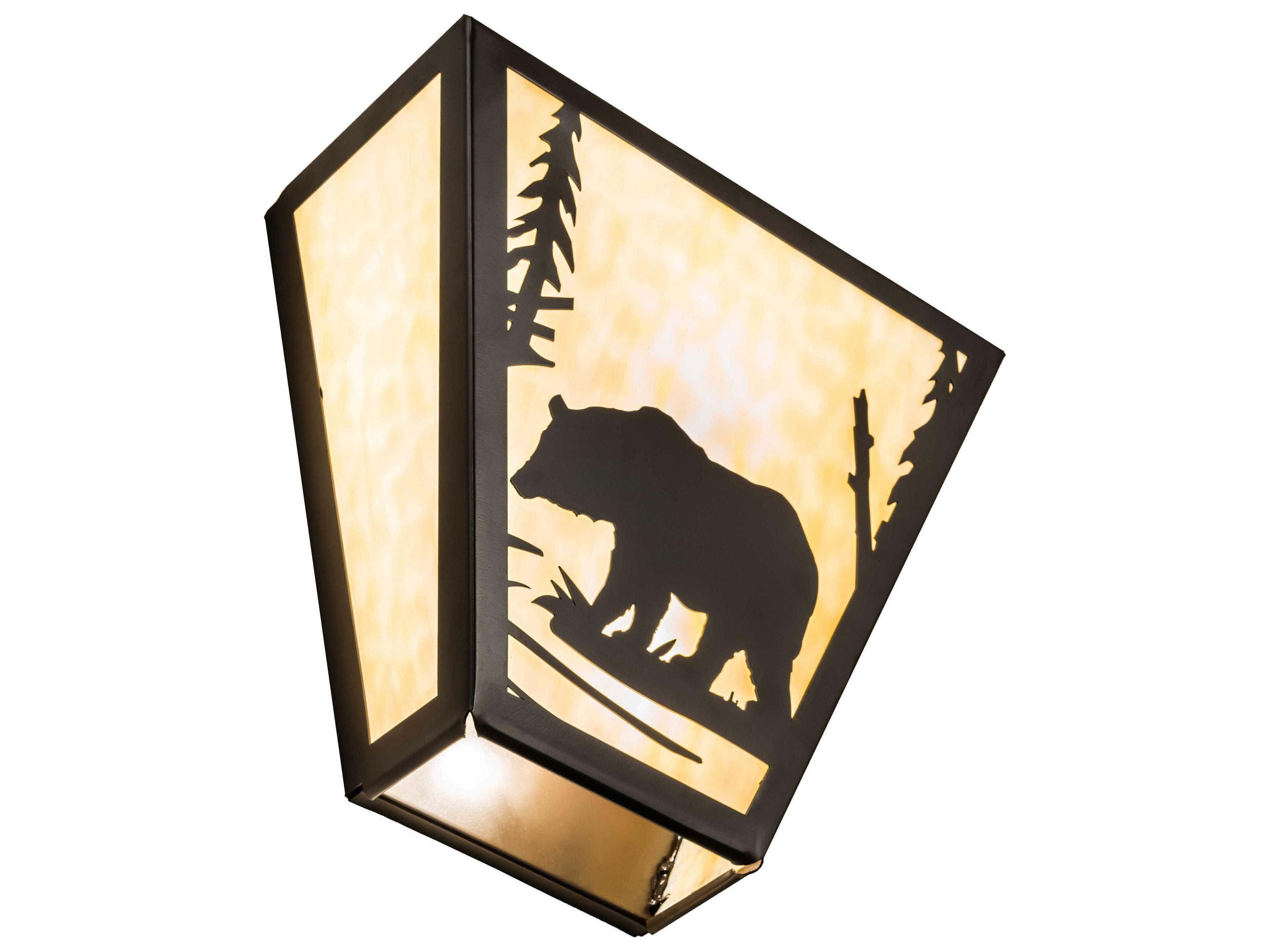 Meyda Bear Creek 2-Light Timeless Bronze Wall Sconce