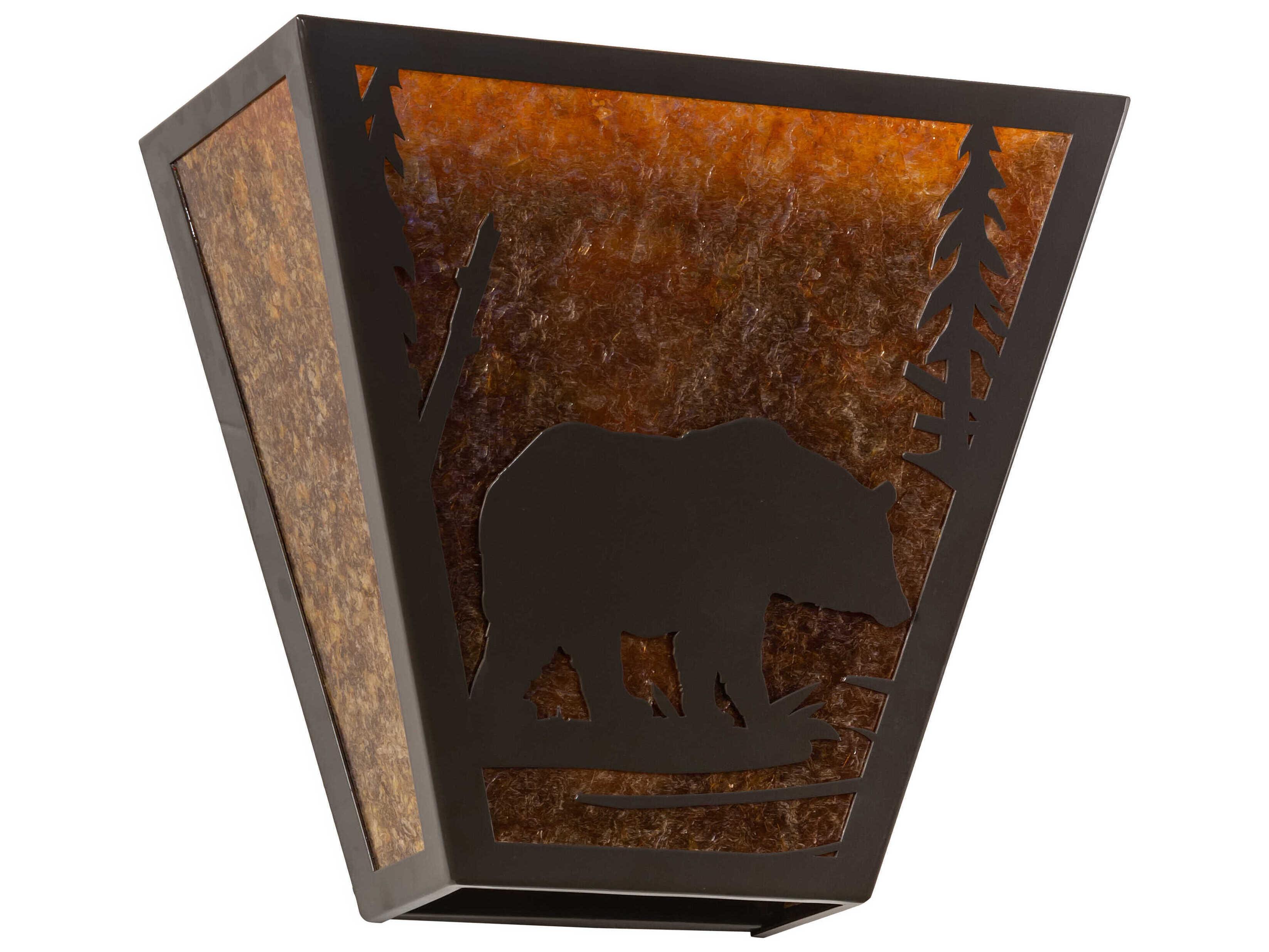 Meyda Bear Creek 2-Light Timeless Bronze Wall Sconce