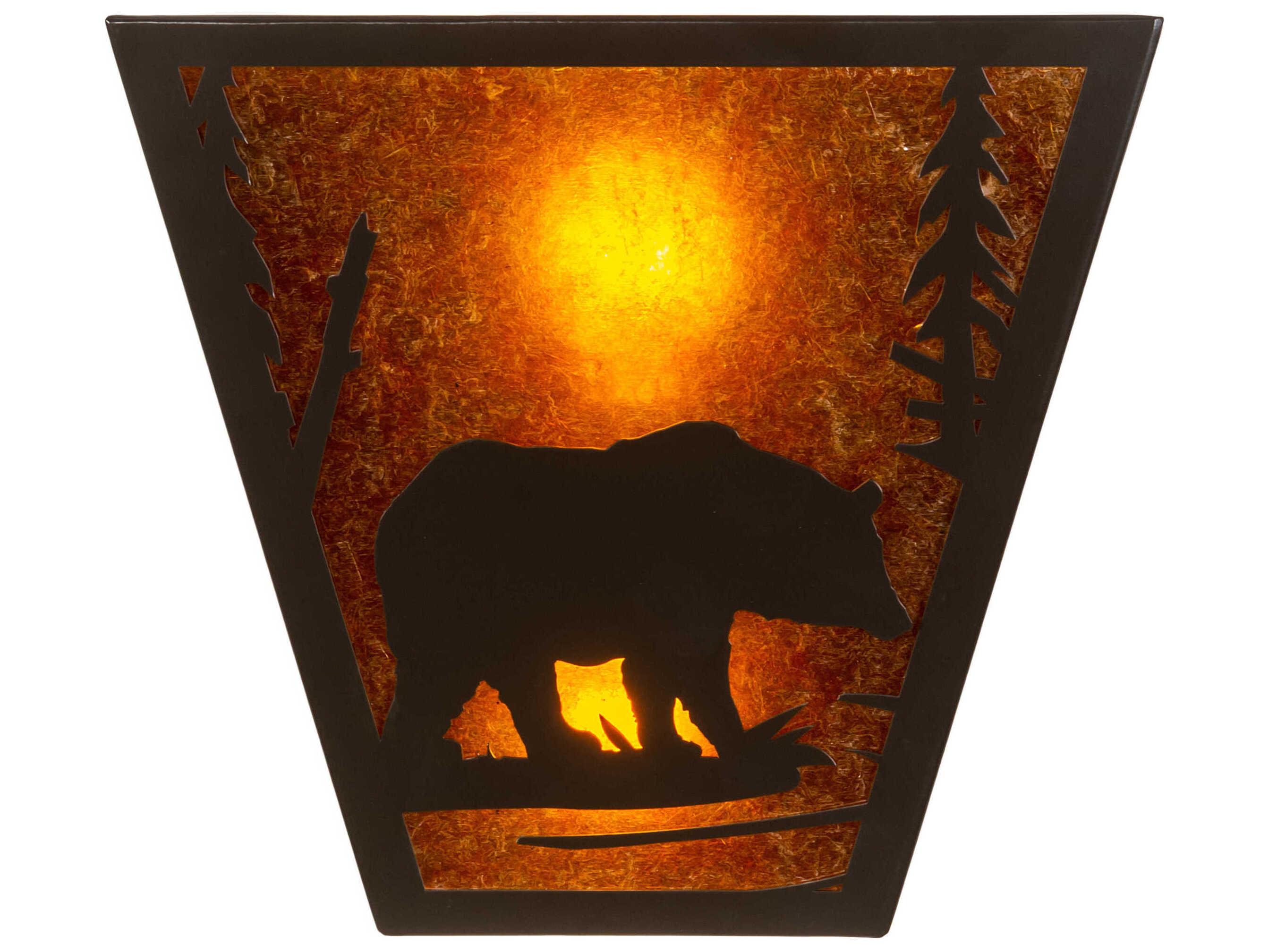 Meyda Bear Creek 2-Light Timeless Bronze Wall Sconce