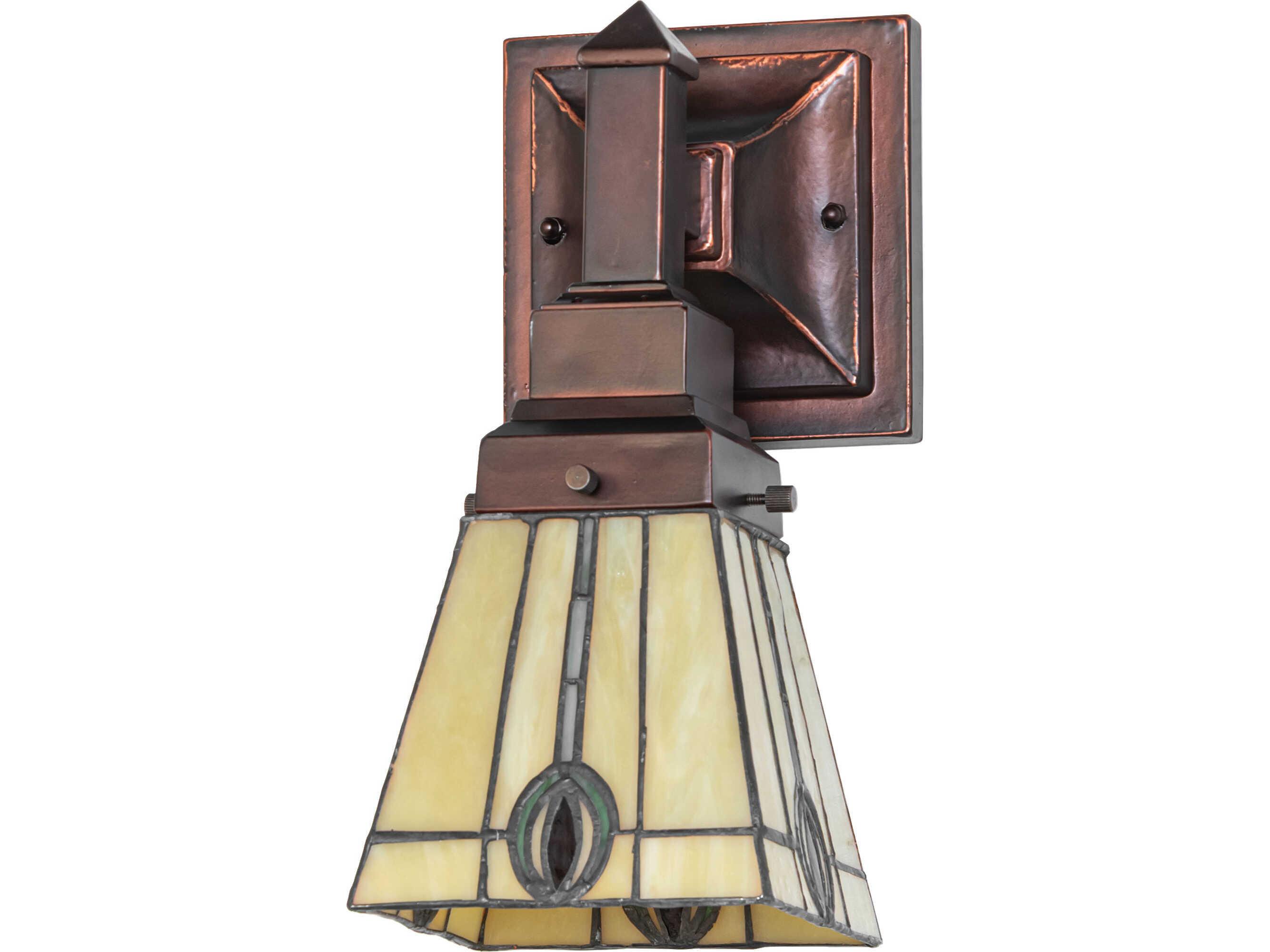 Meyda Spear 1-Light Bronze Traditional Wall Sconce