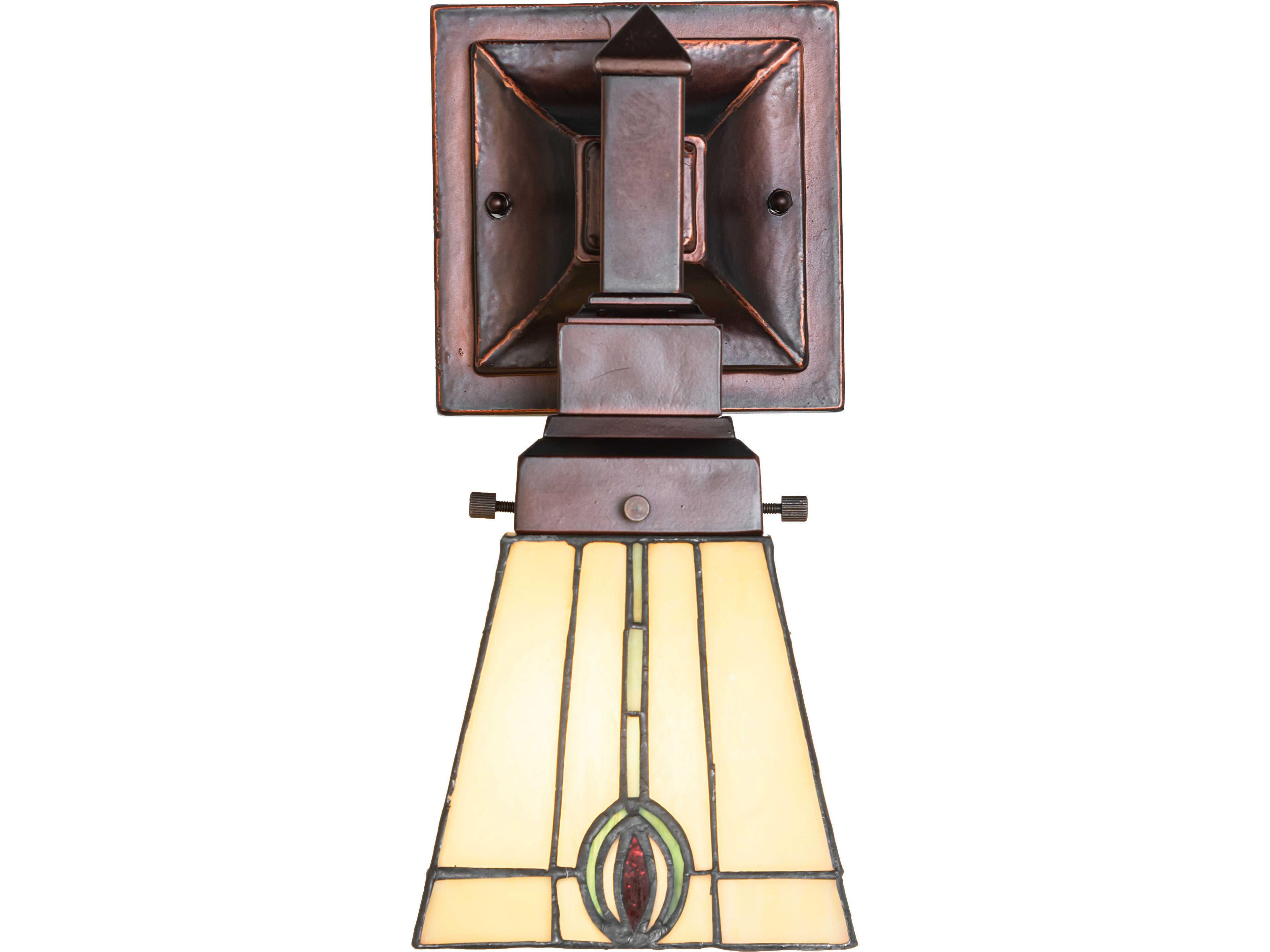Meyda Spear 1-Light Bronze Traditional Wall Sconce