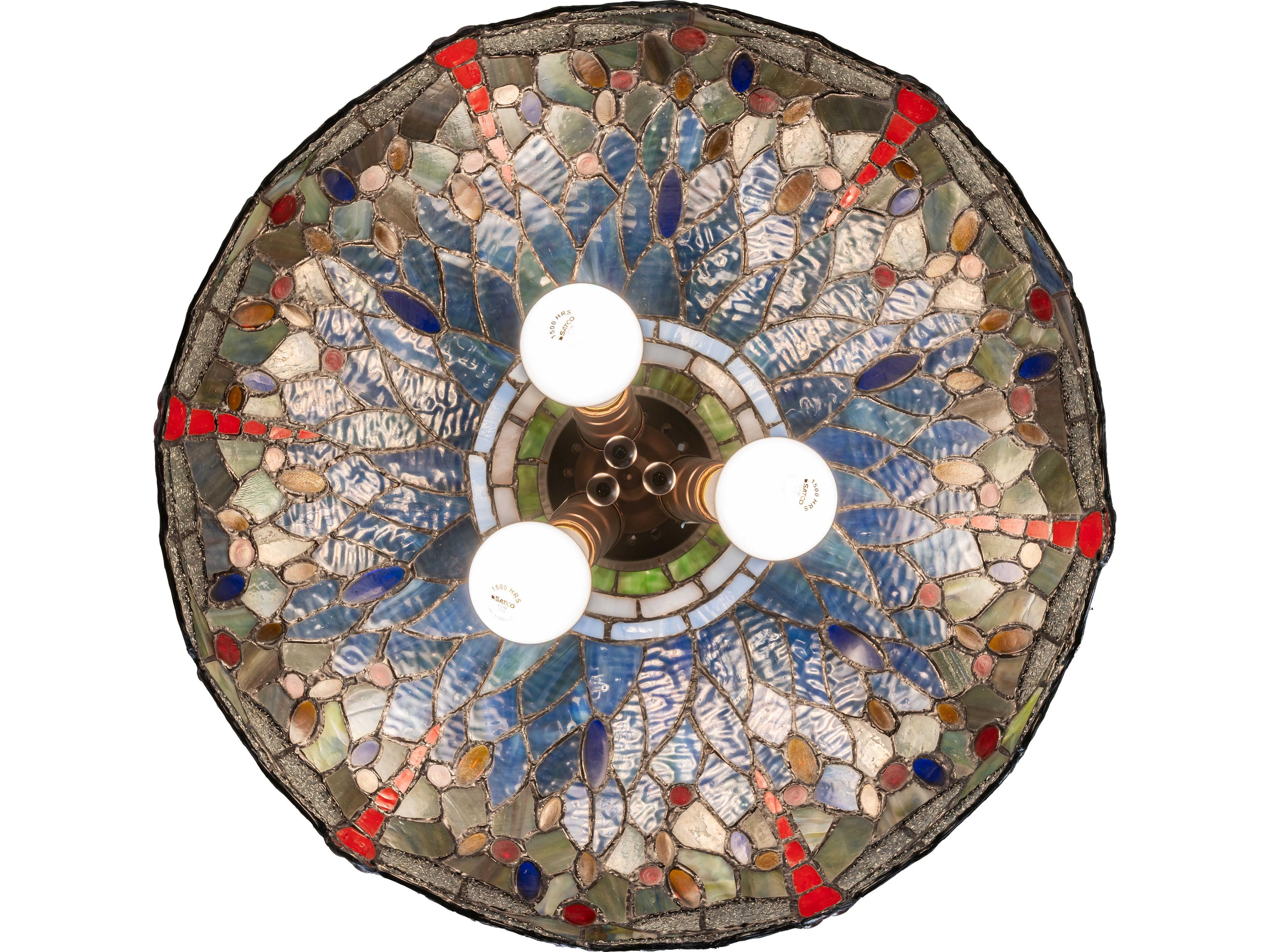 Meyda Tiffany Hanginghead Dragonfly 3-Light Bronze Pendant