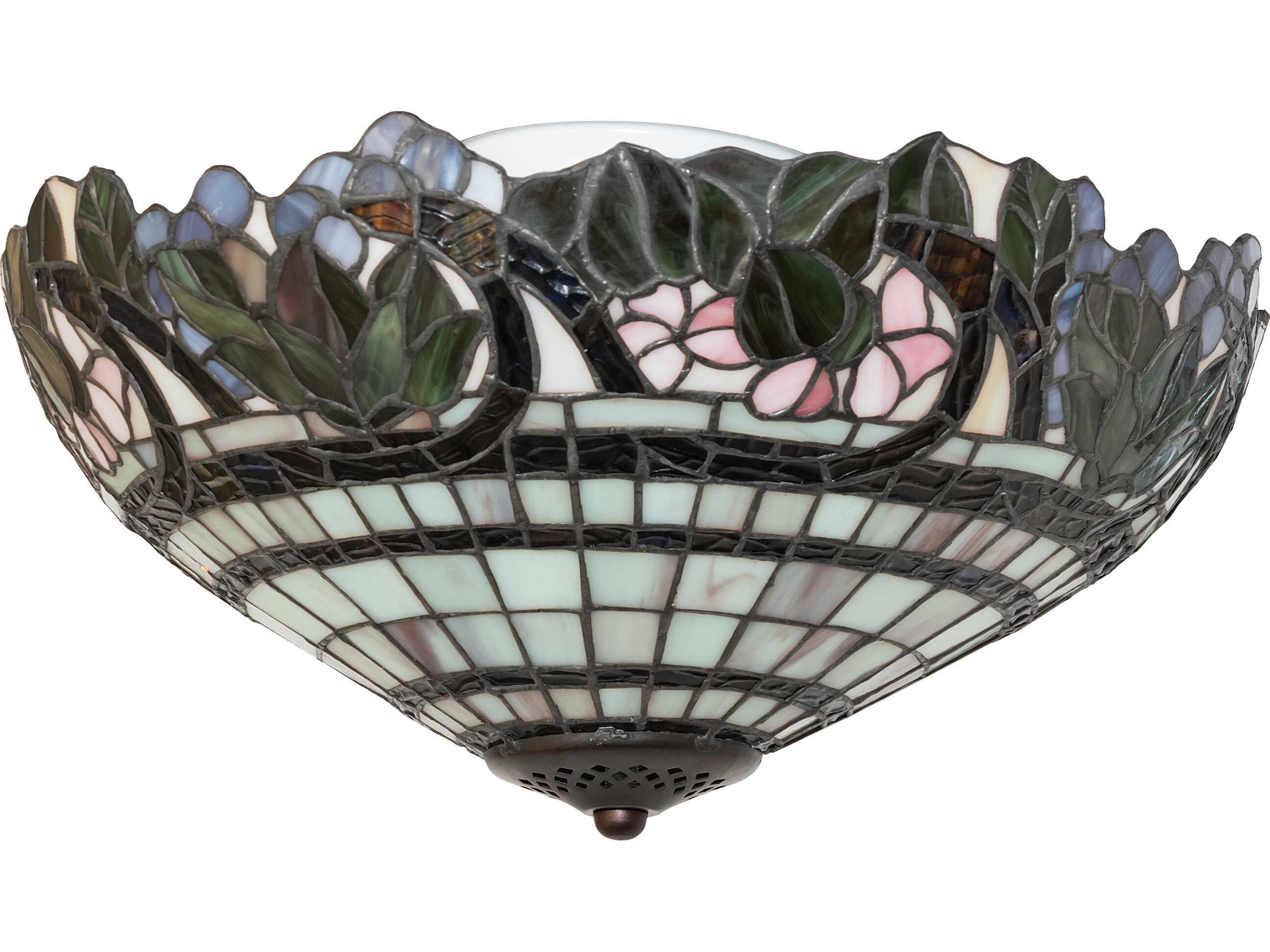 Meyda Handel Grapevine 3-Light Bronze Flush Mount