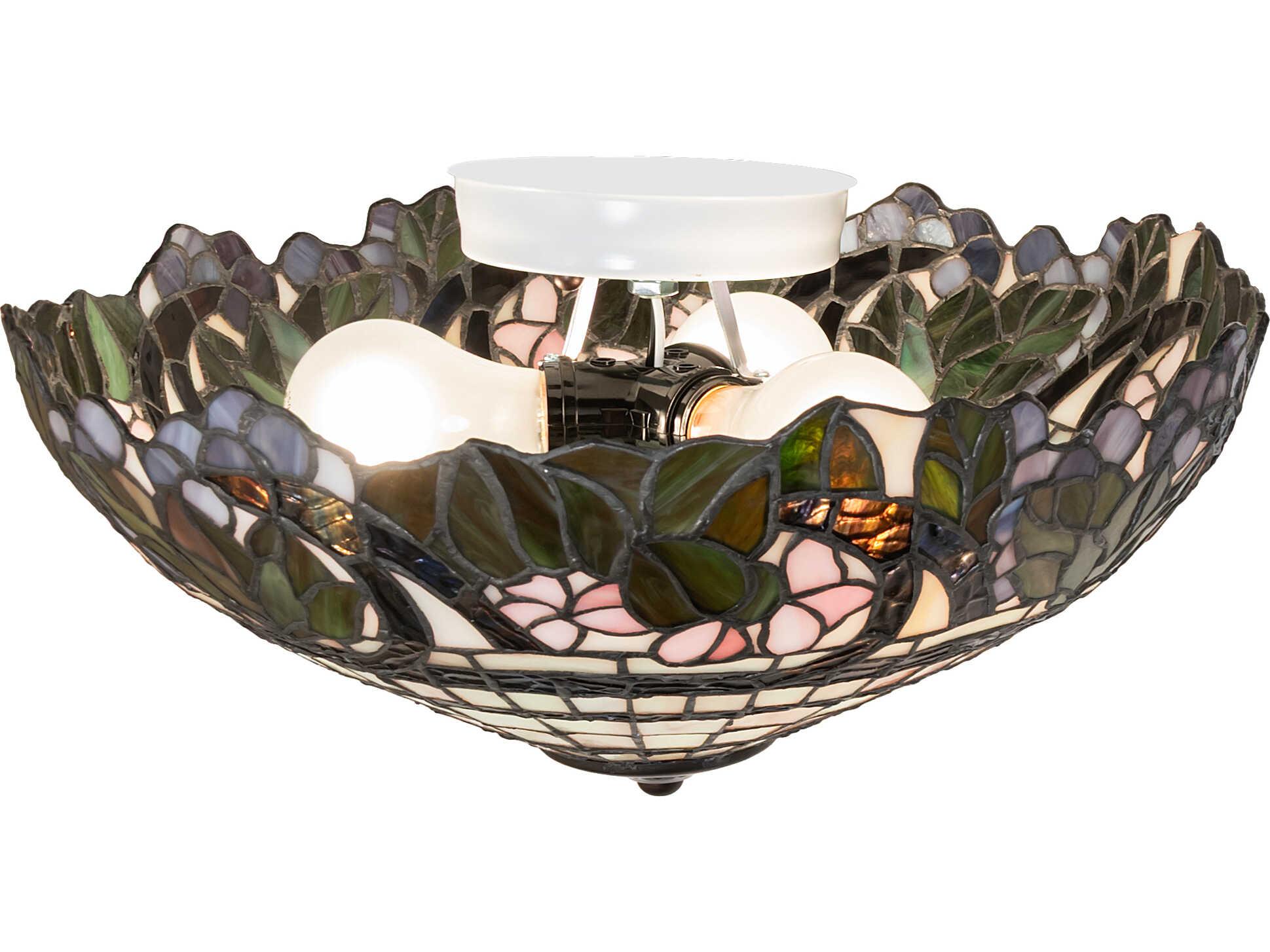 Meyda Handel Grapevine 3-Light Bronze Flush Mount