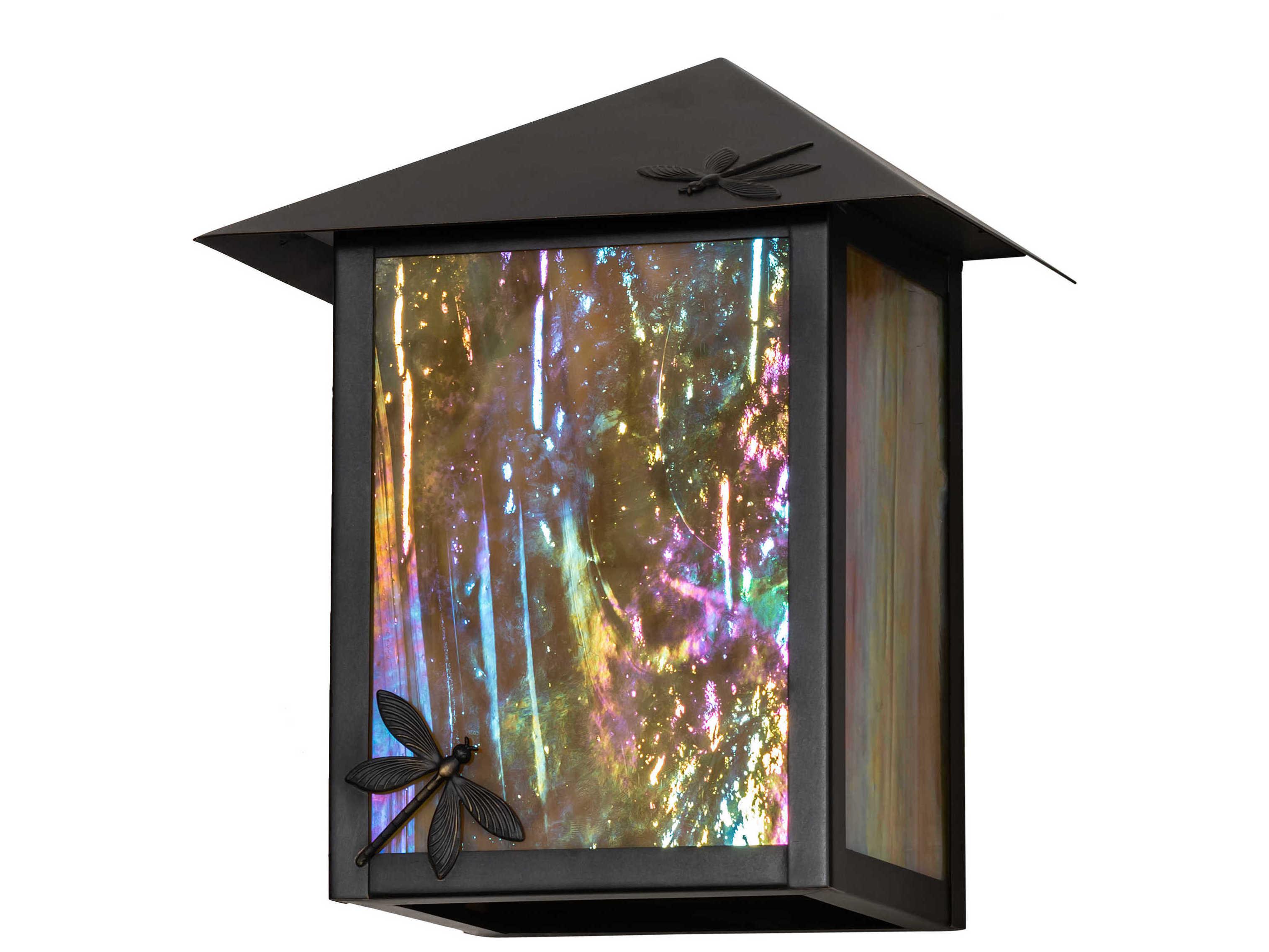 Meyda Seneca 1 - Light Glass Outdoor Wall Light