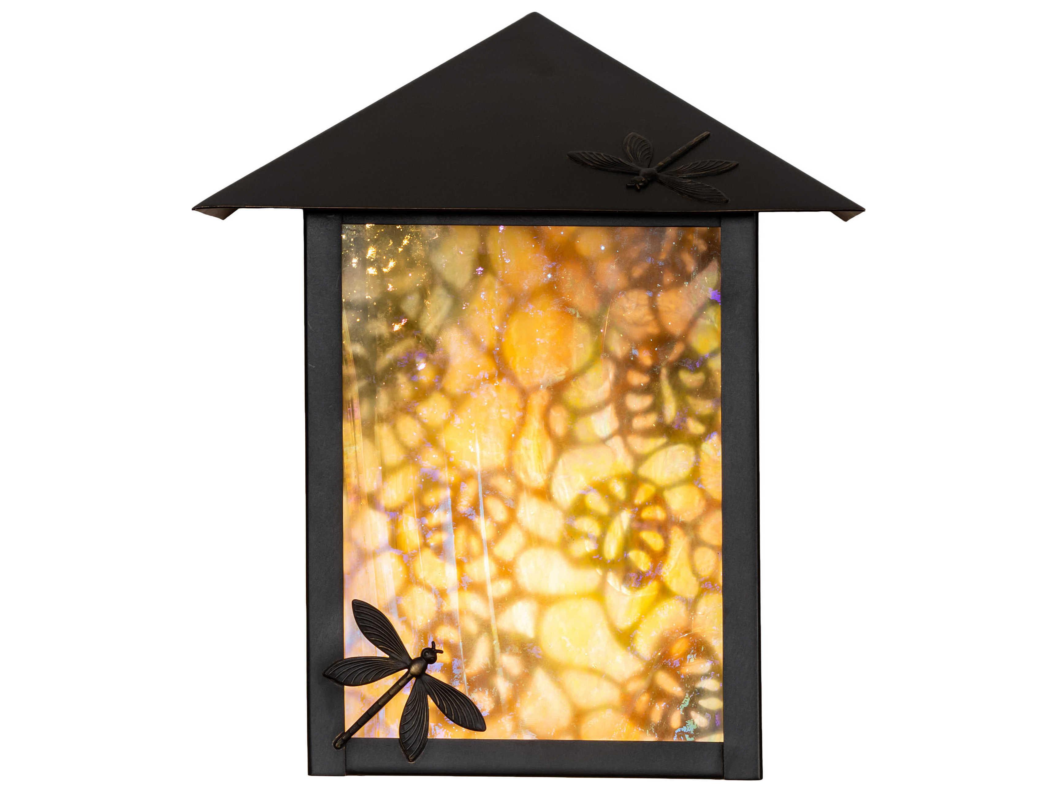 Meyda Seneca 1 - Light Glass Outdoor Wall Light