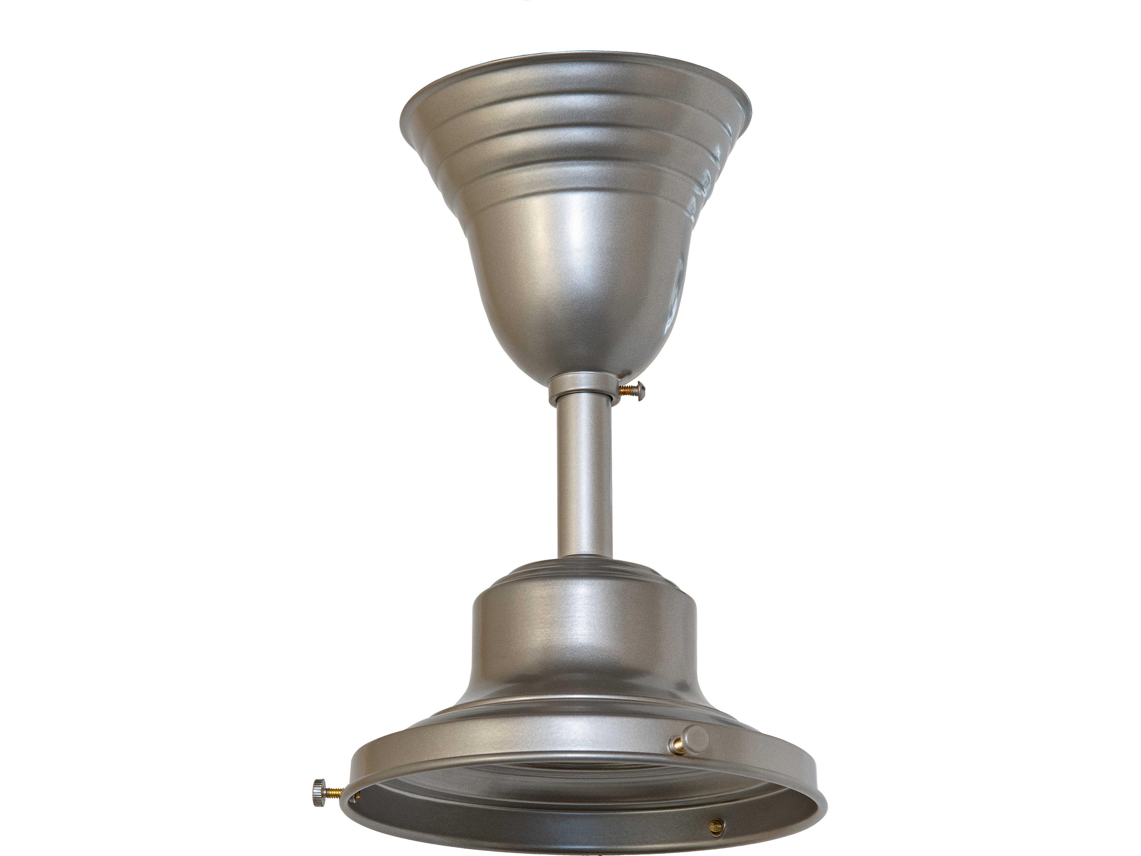 Meyda Revival Schoolhouse 1-Light White Opal Glass Nickel Geometric Pendant