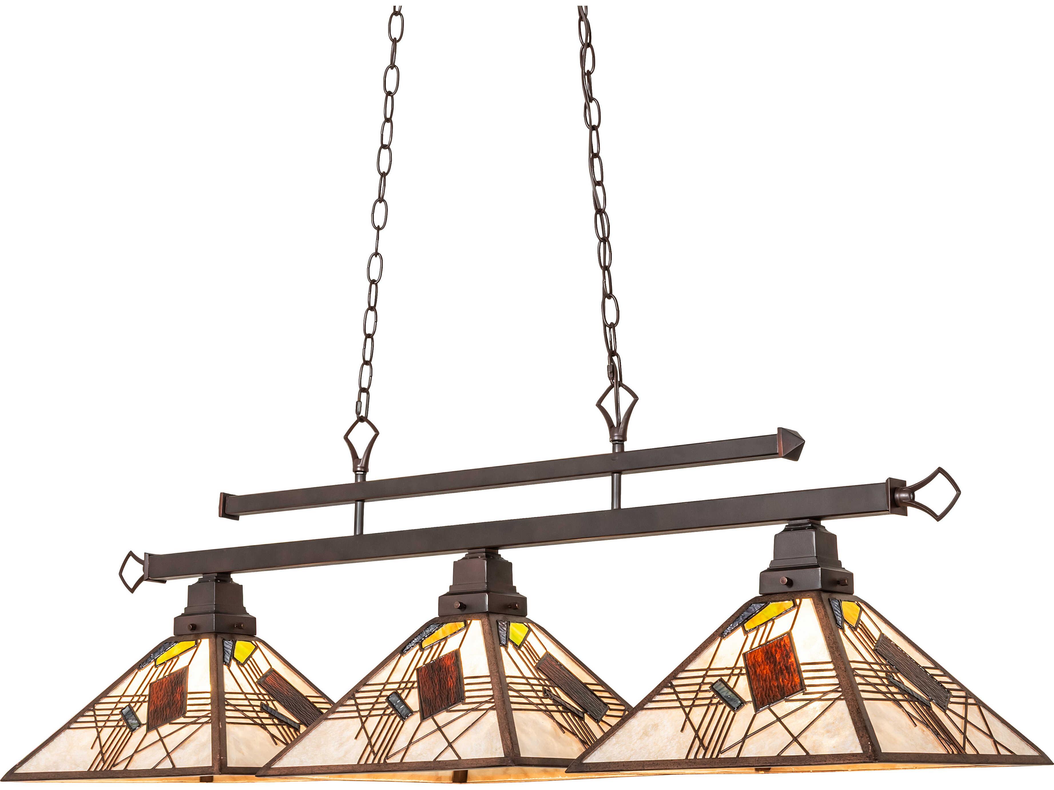 Meyda Magnetism 30-Light Black Linear Island Pendant