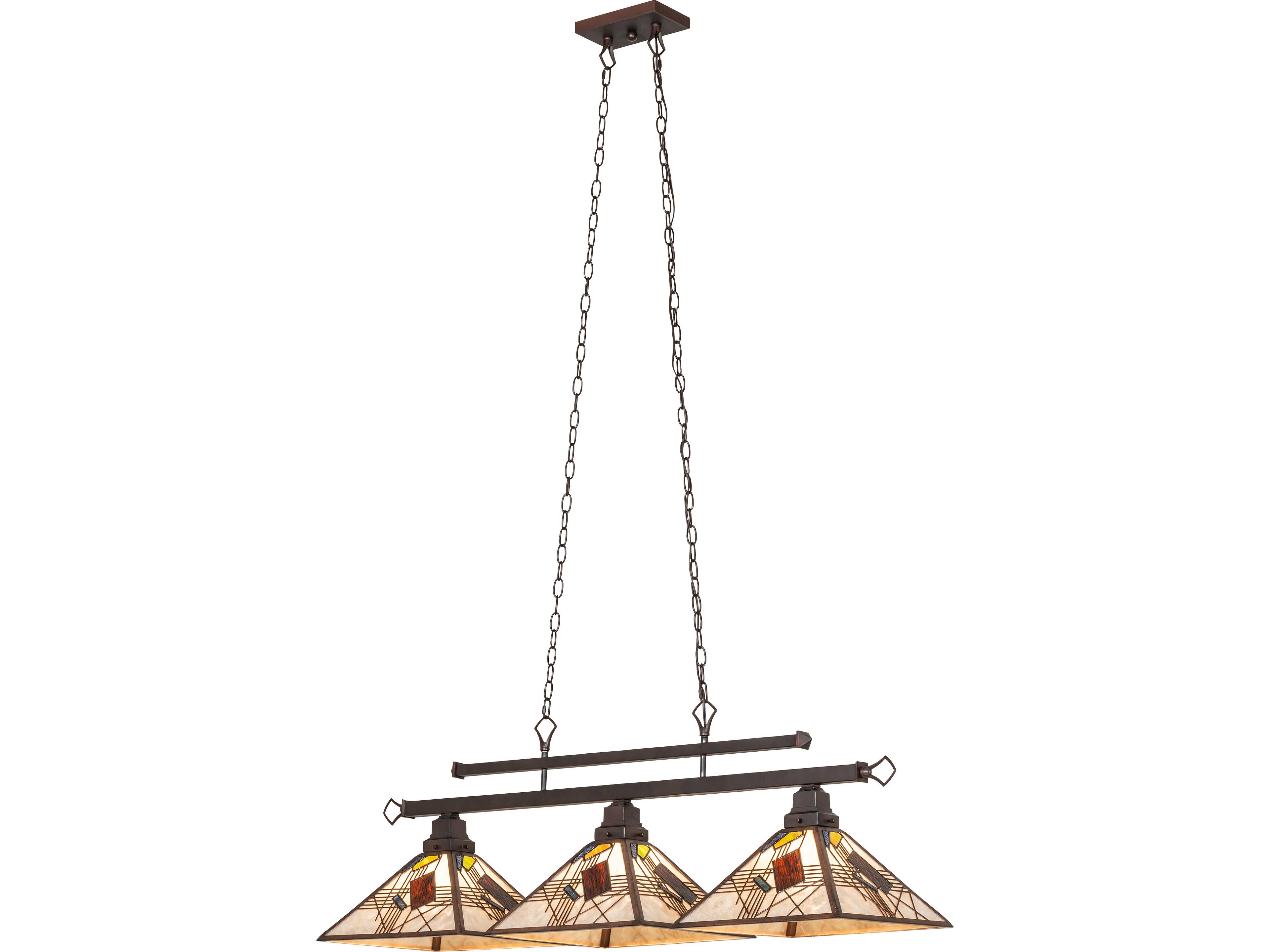 Meyda Magnetism 30-Light Black Linear Island Pendant
