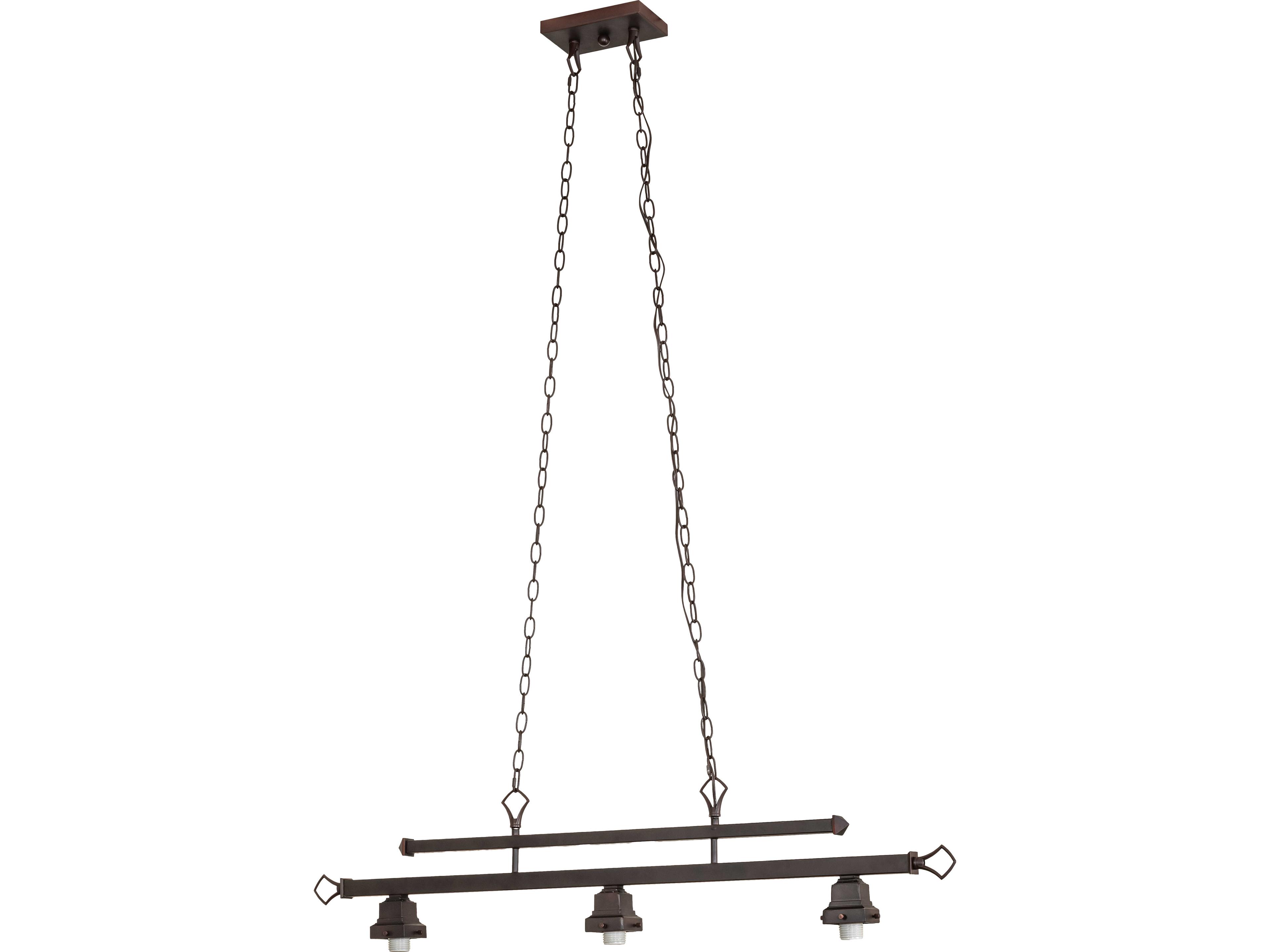 Meyda Magnetism 30-Light Black Linear Island Pendant