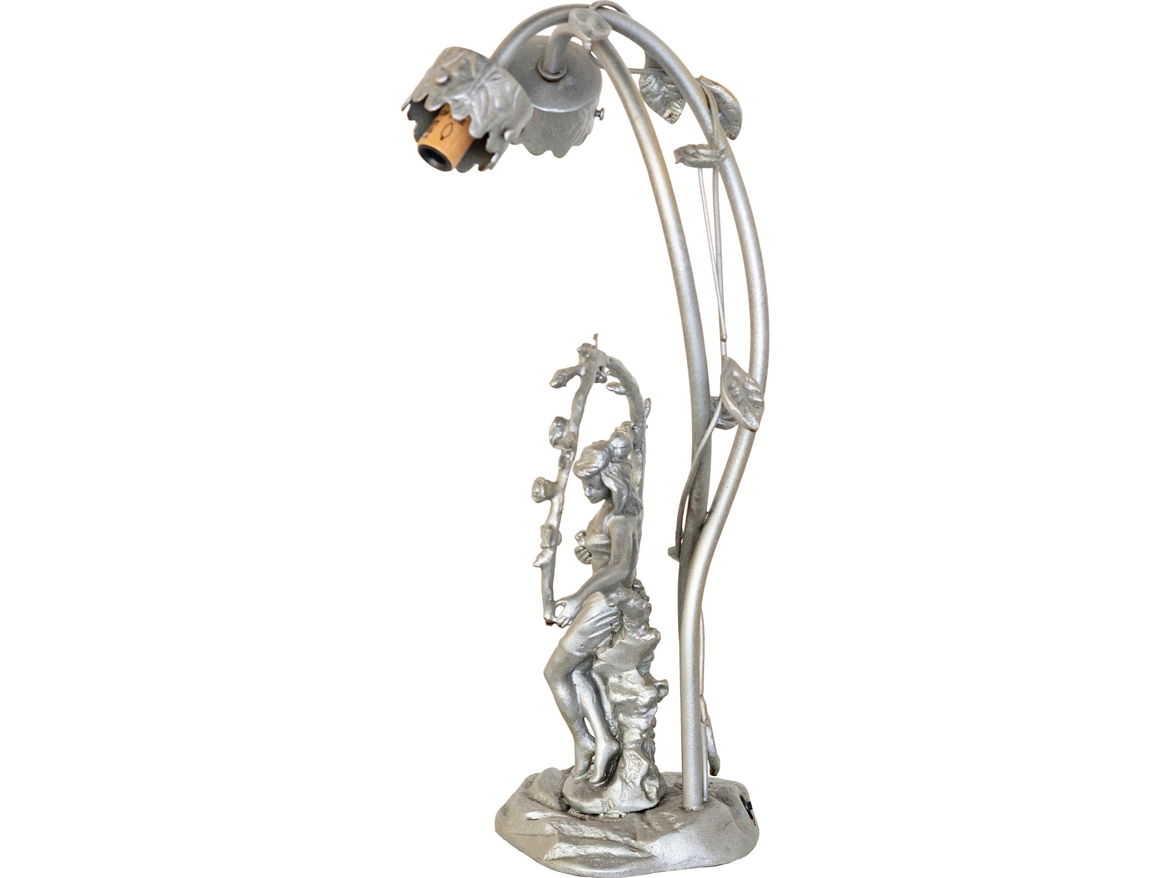 Meyda Trellis Girl Lily Light Sandstone 2-Light Table Lamp