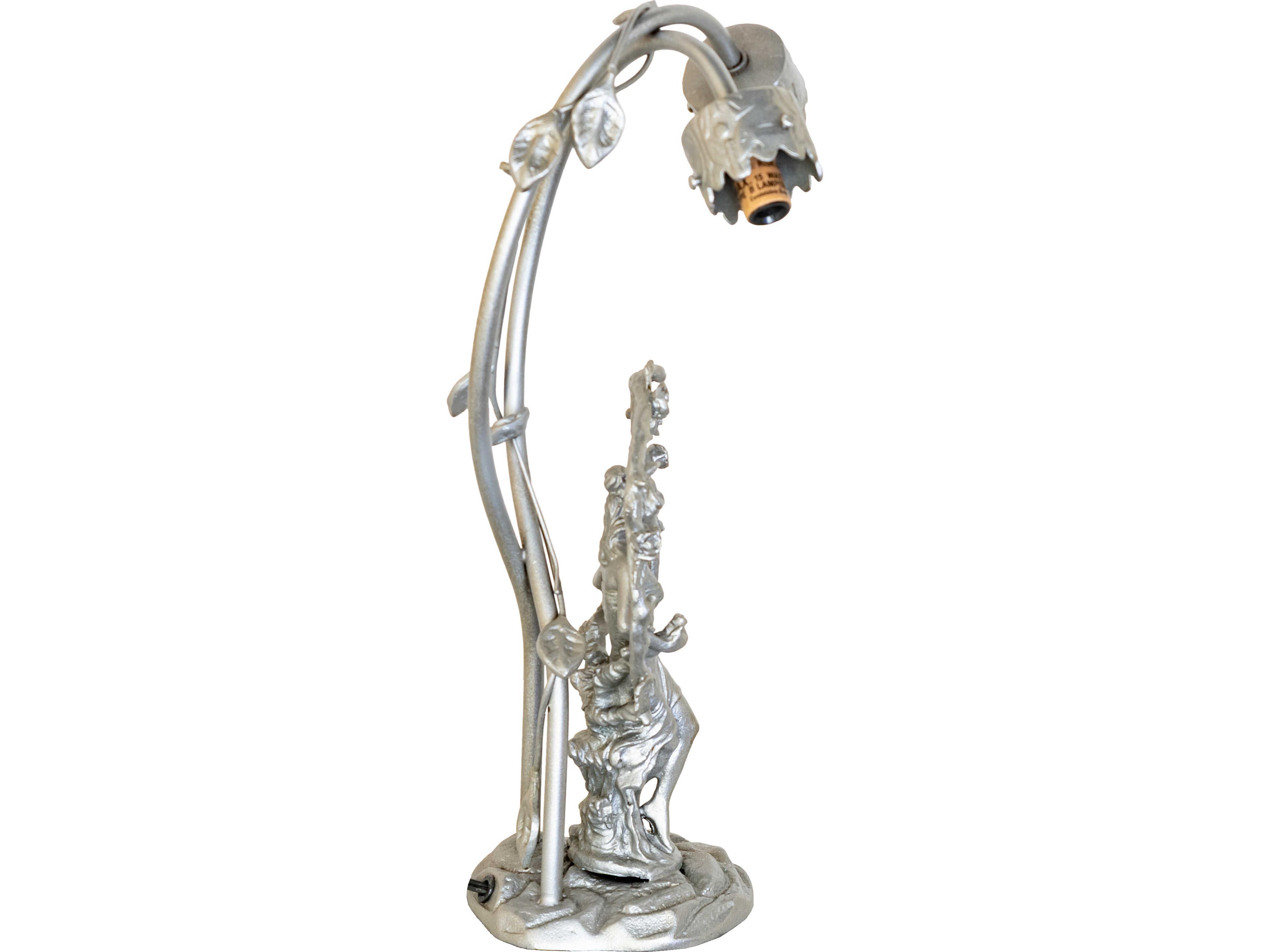 Meyda Trellis Girl Lily Light Sandstone 2-Light Table Lamp