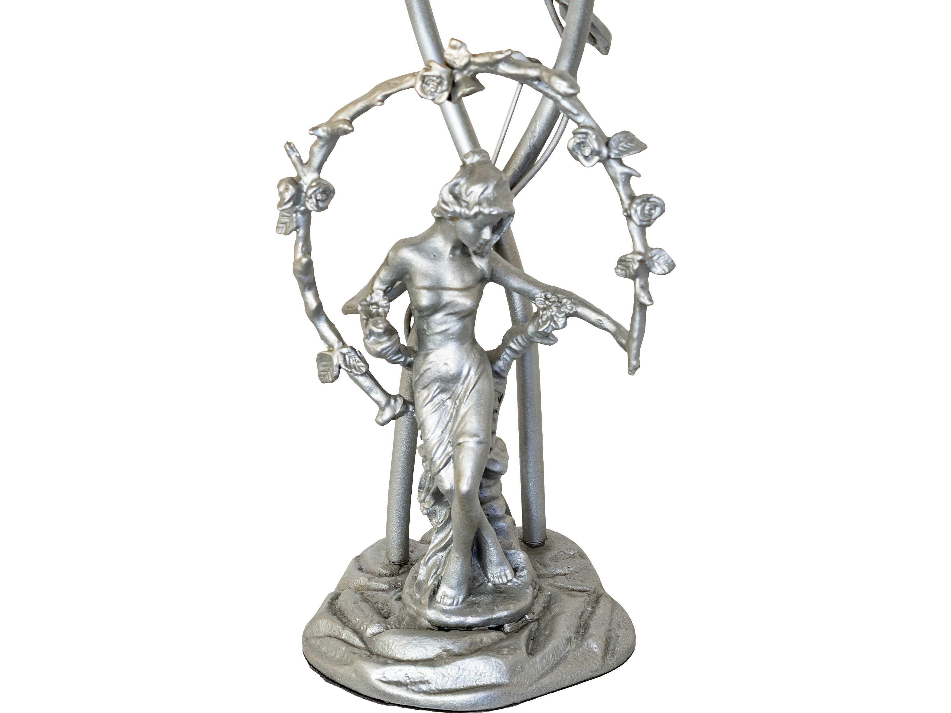 Meyda Trellis Girl Lily Light Sandstone 2-Light Table Lamp