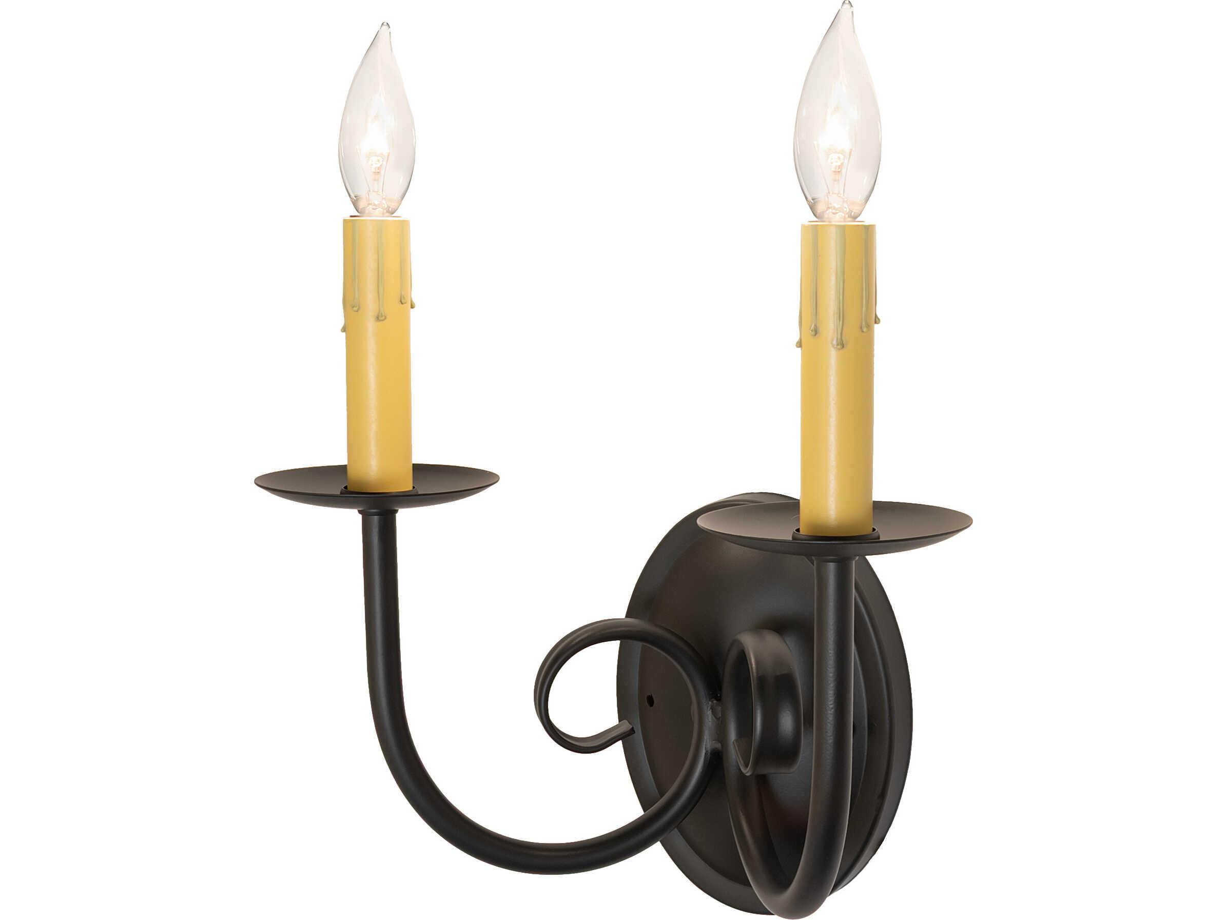 Meyda Squire Blackwash Traditional Wall Sconce