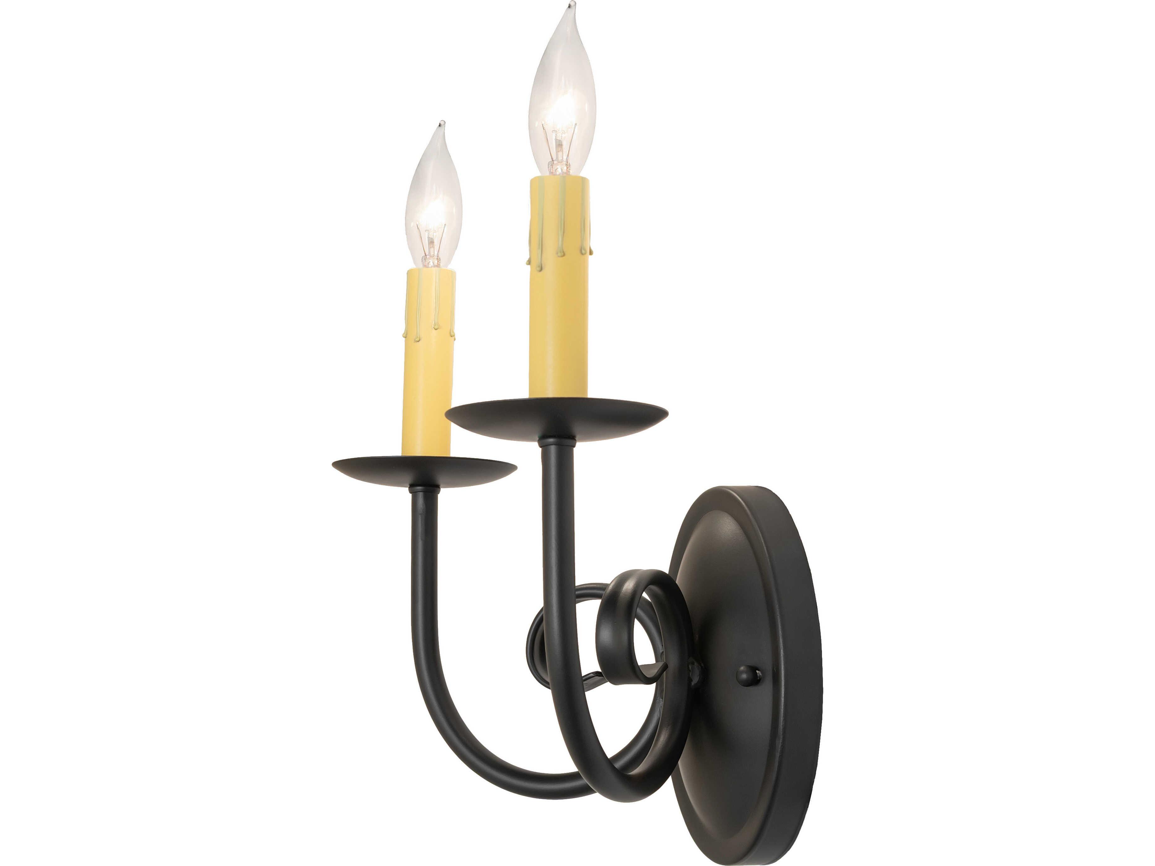 Meyda Squire Blackwash Traditional Wall Sconce