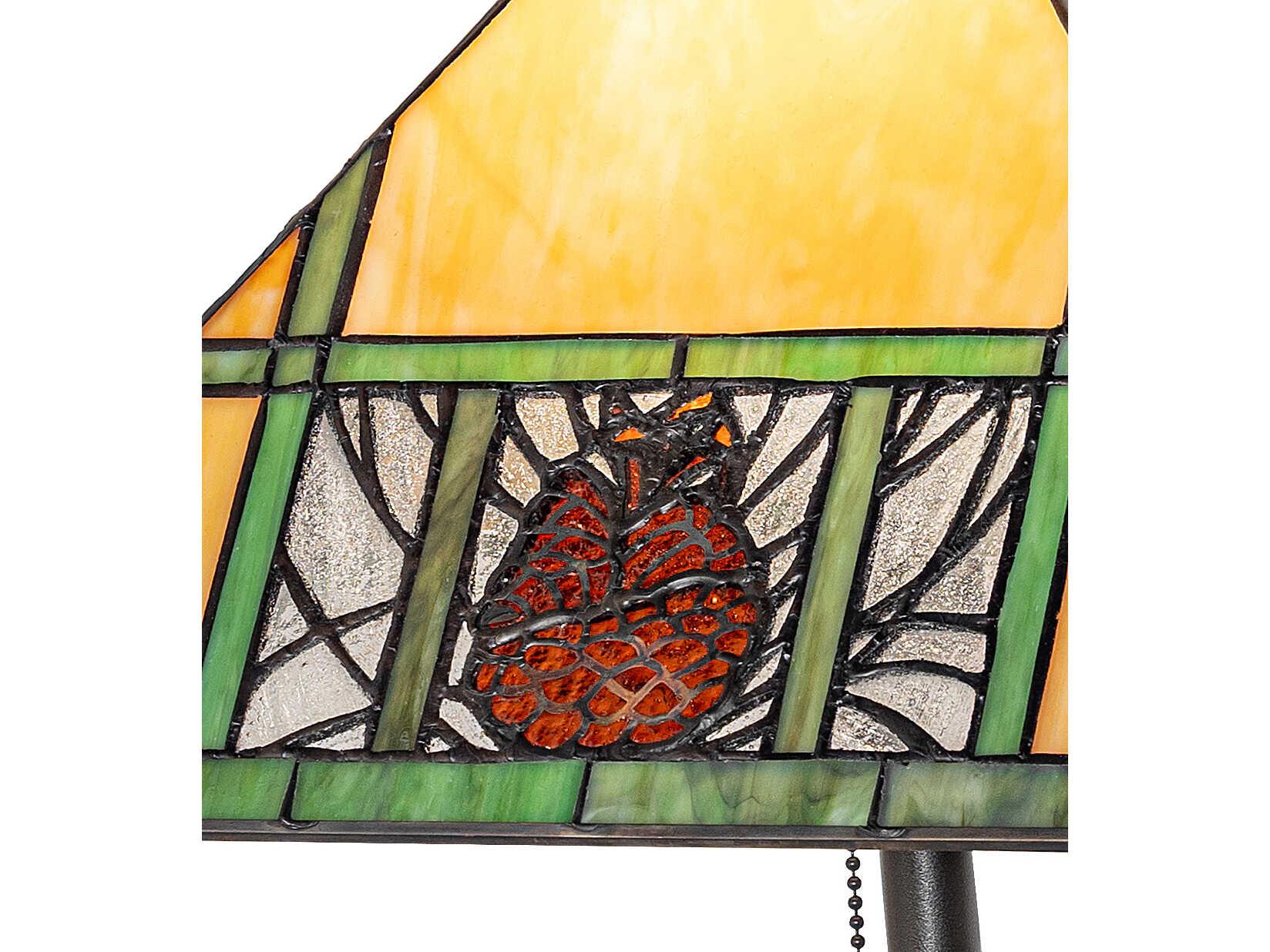 Meyda Pinecone Ridge Bronze Traditional Table Lamp