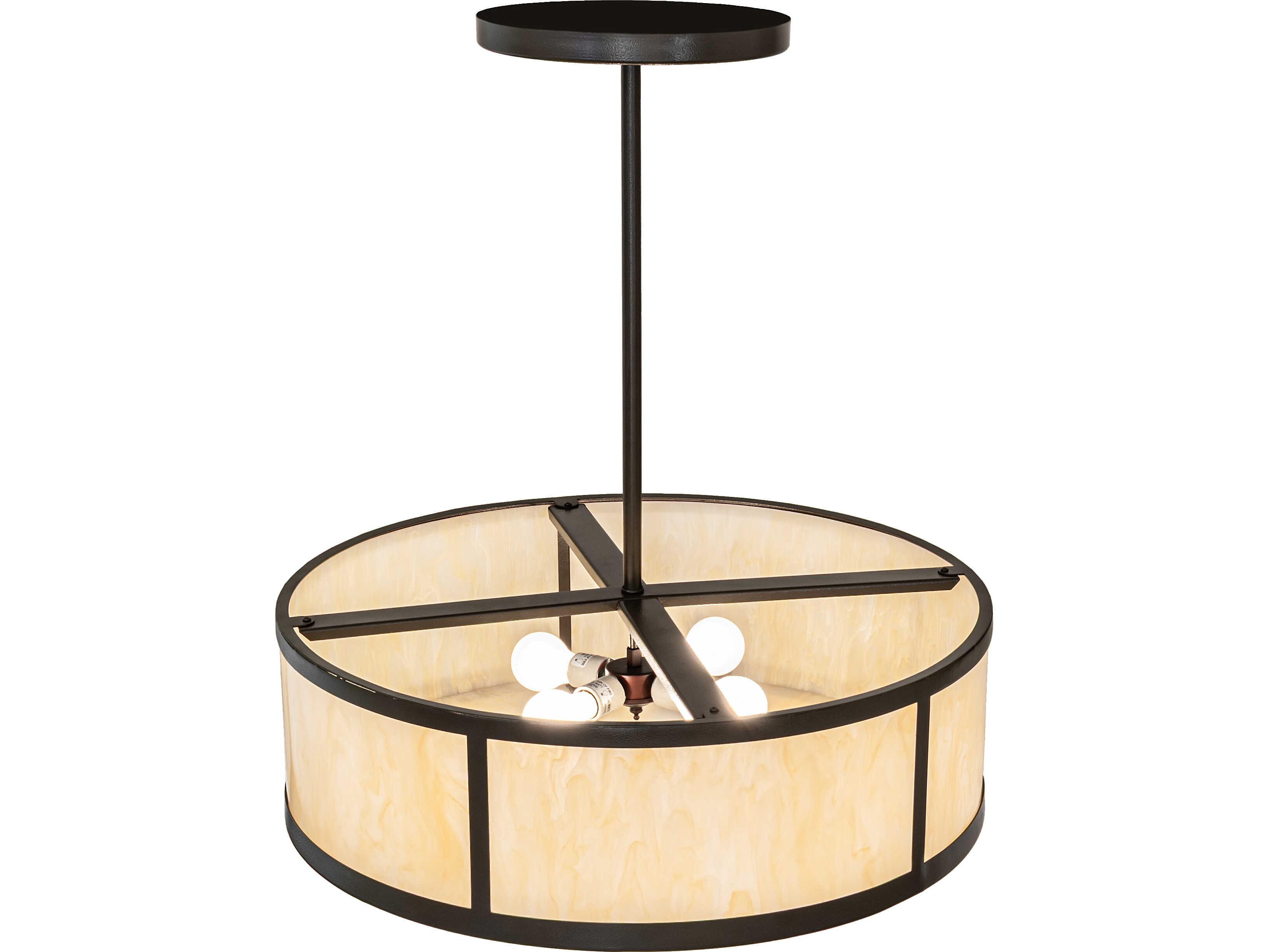 Meyda Smythe 4-Light Sahara Taupe Idalight Bronze Pendant