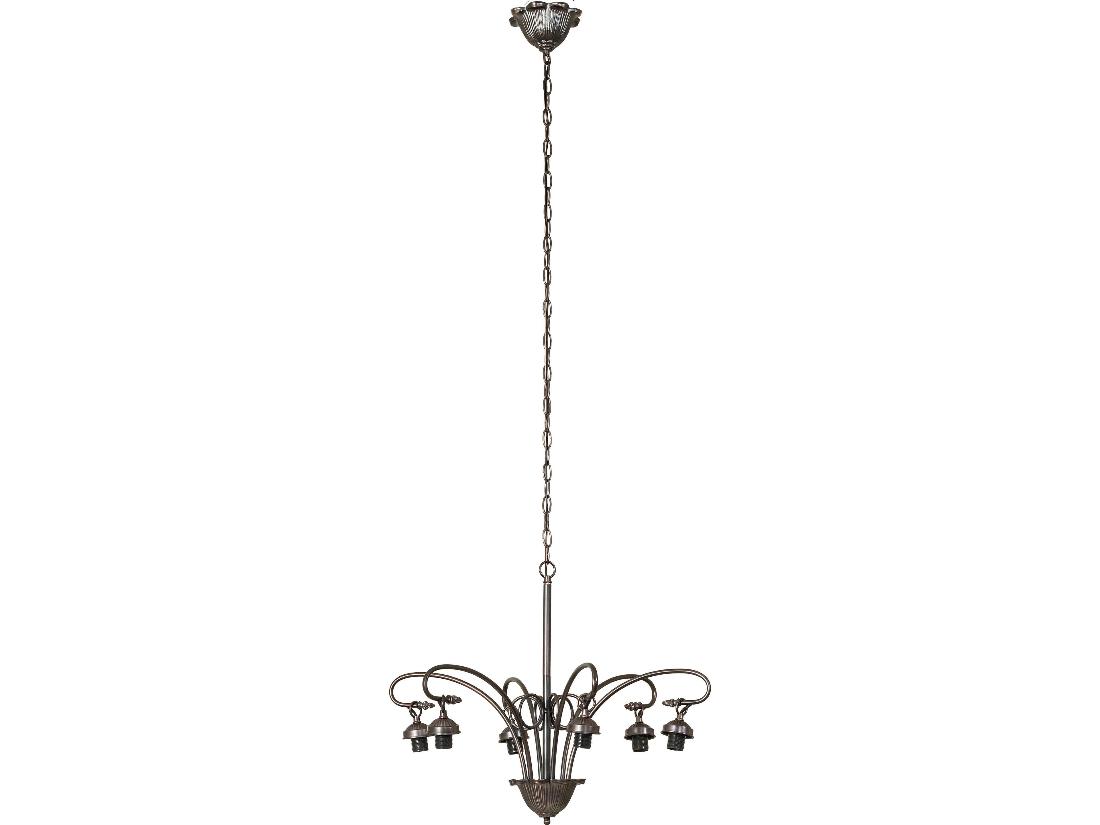 Meyda Tiffany Candice 6-Light Red Chandelier