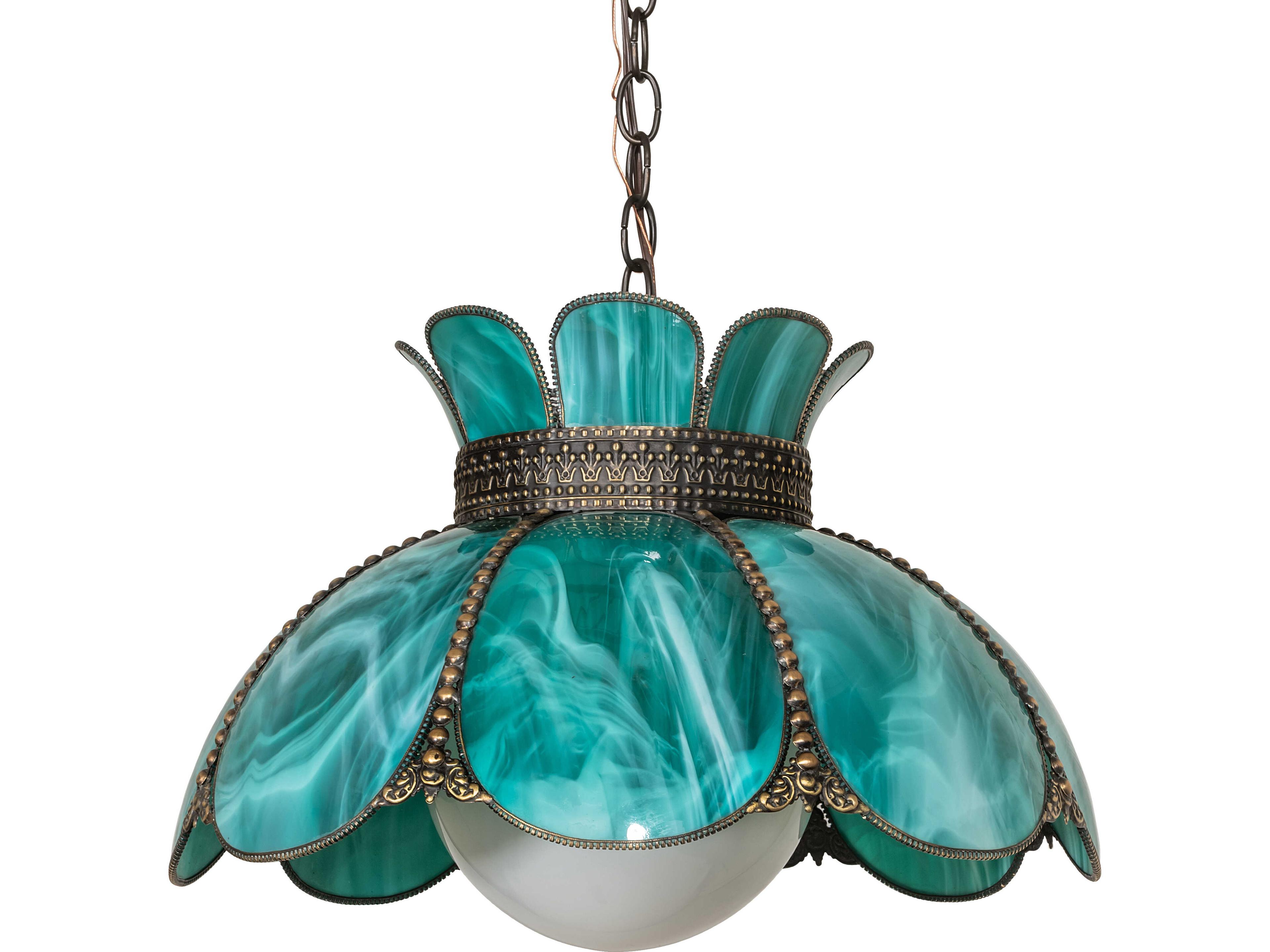 Meyda Anabelle 1-Light Green Pendant