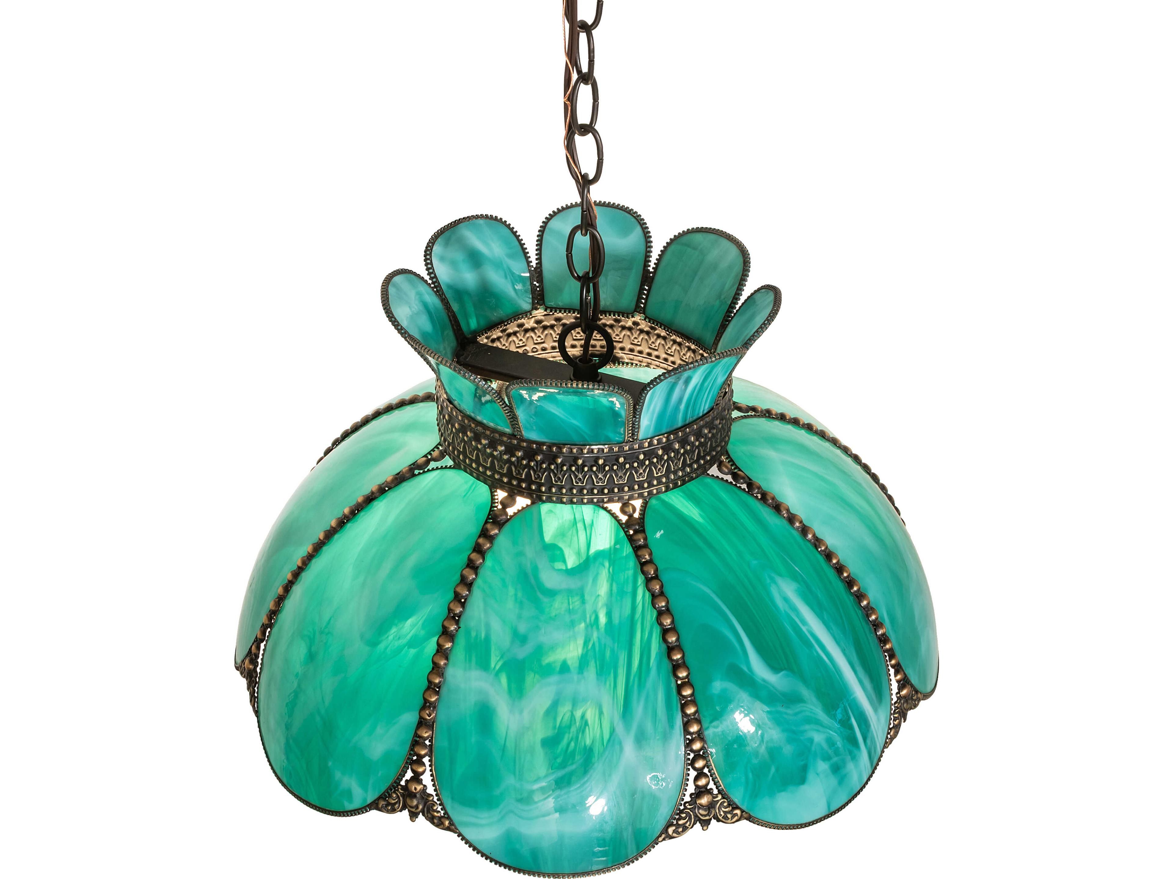 Meyda Anabelle 1-Light Green Pendant