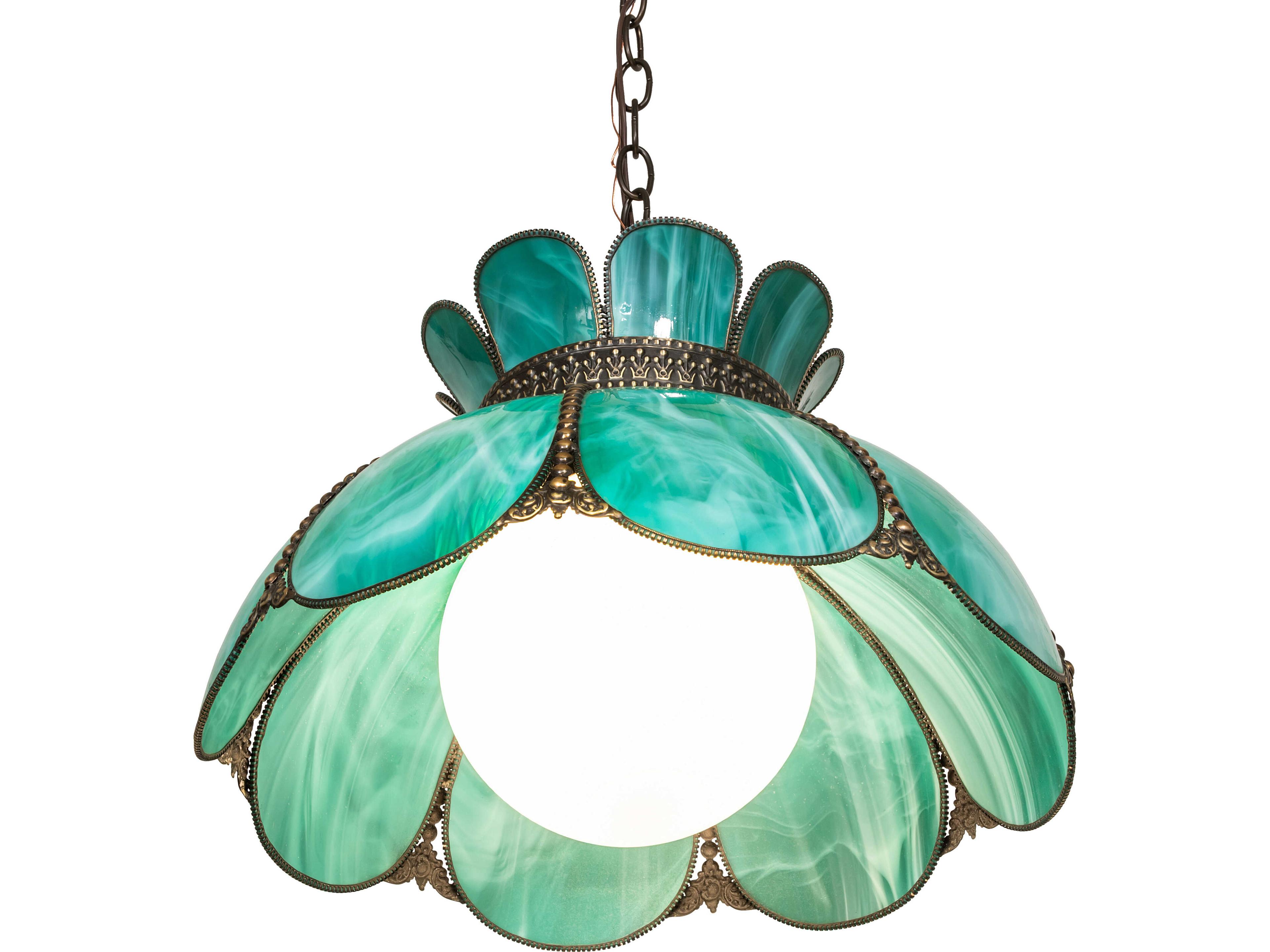 Meyda Anabelle 1-Light Green Pendant